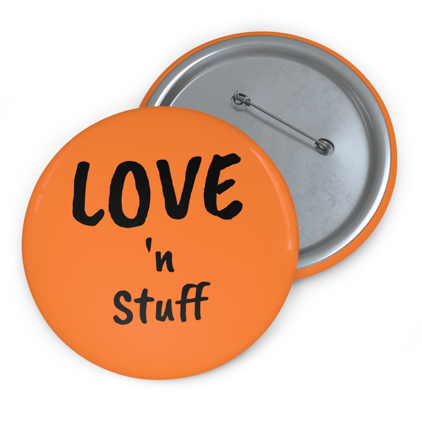 'LOVE 'n STUFF' Pin Buttons, Cute Accessories, Love & Friendship Gifts, Fun Badge