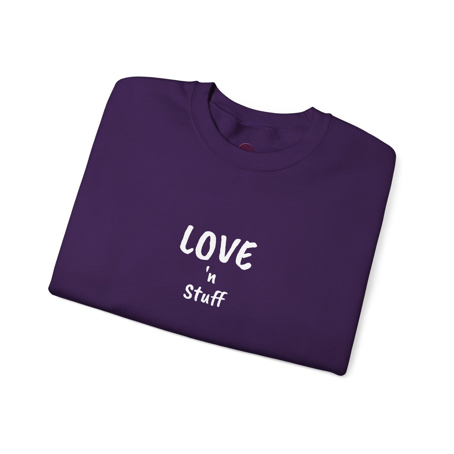 Unisex "Love 'n Stuff" Crewneck Sweatshirt - Cozy Casualwear for Everyday Comfort