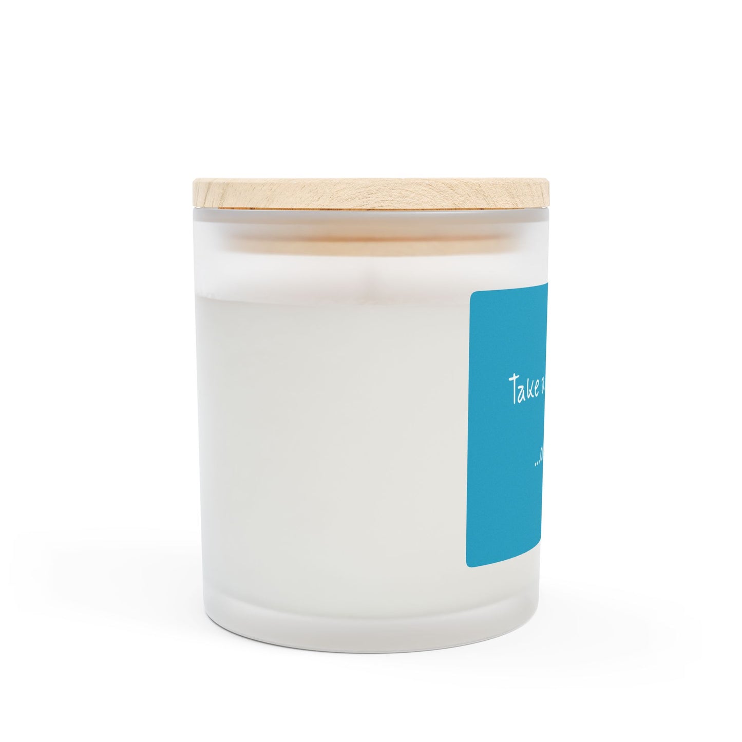 'Take a moment...or two' Frosted Glass Candle - 11oz - Perfect for Mindful Moments and Gift-Giving