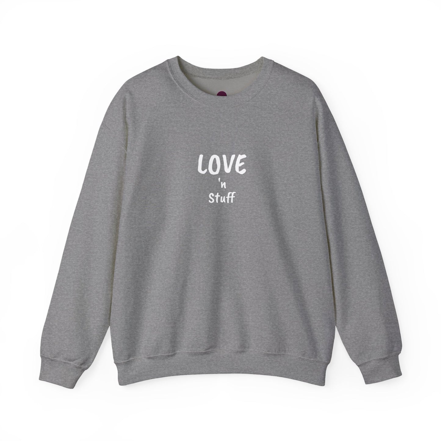 Unisex "Love 'n Stuff" Crewneck Sweatshirt - Cozy Casualwear for Everyday Comfort