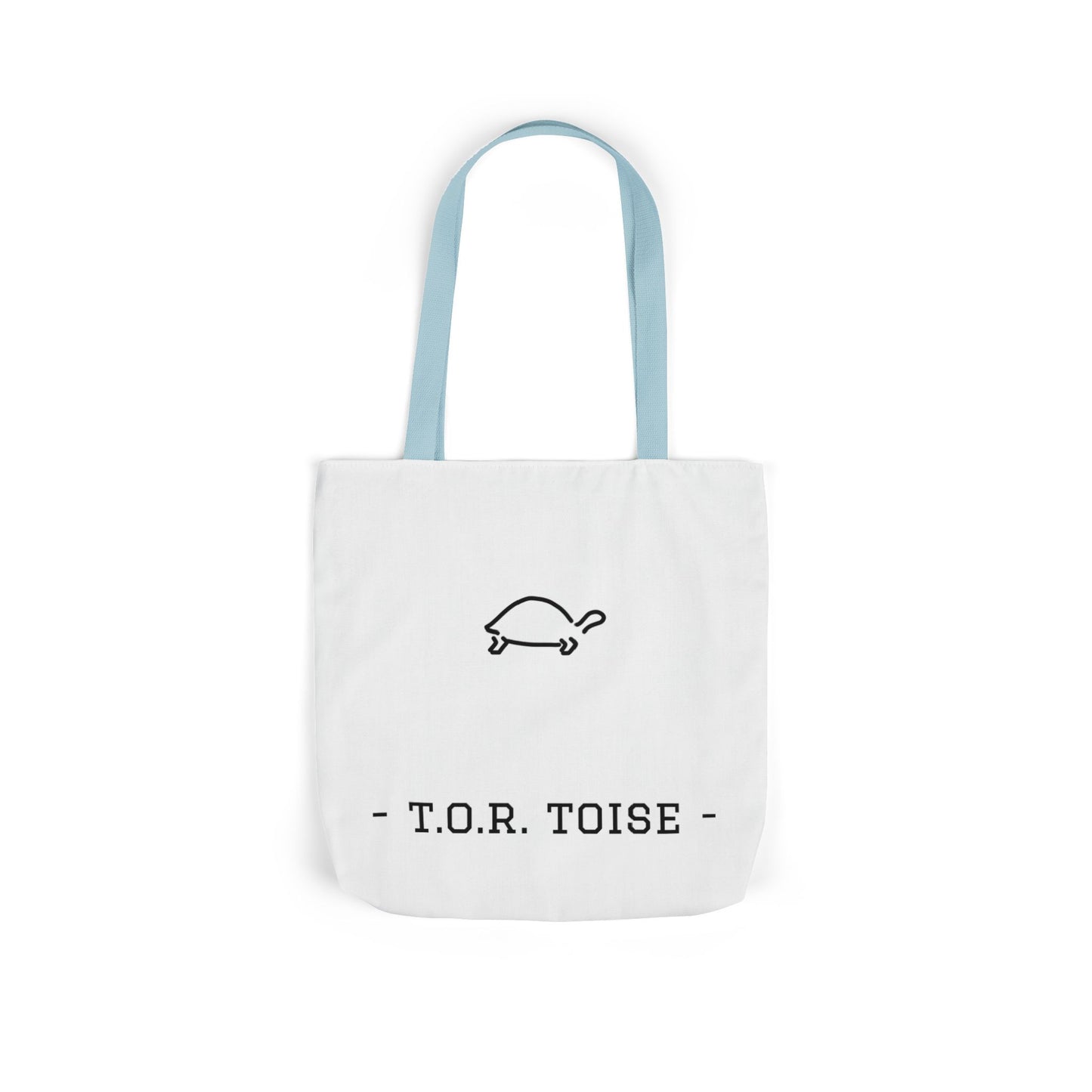 Cute Tortoise Canvas Tote Bag with 5-Color Straps - T.O.R. Toise Design