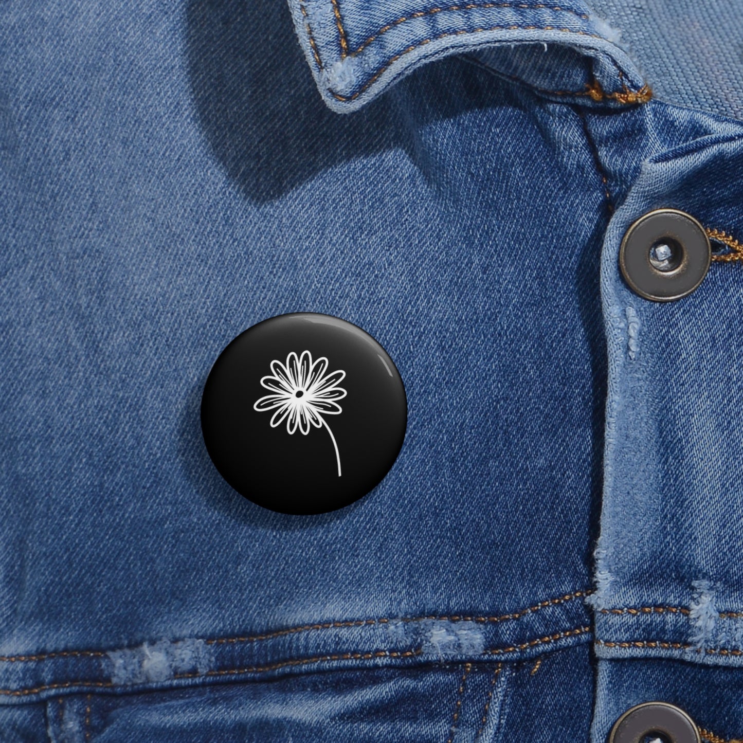 Black Pin Button - Old Wounds and Forever Afters Merch