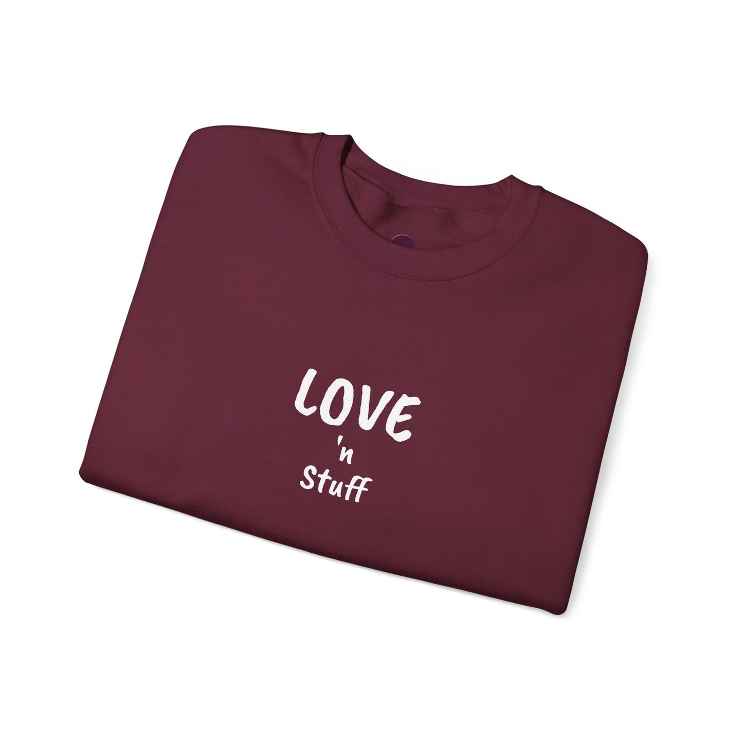Unisex "Love 'n Stuff" Crewneck Sweatshirt - Cozy Casualwear for Everyday Comfort