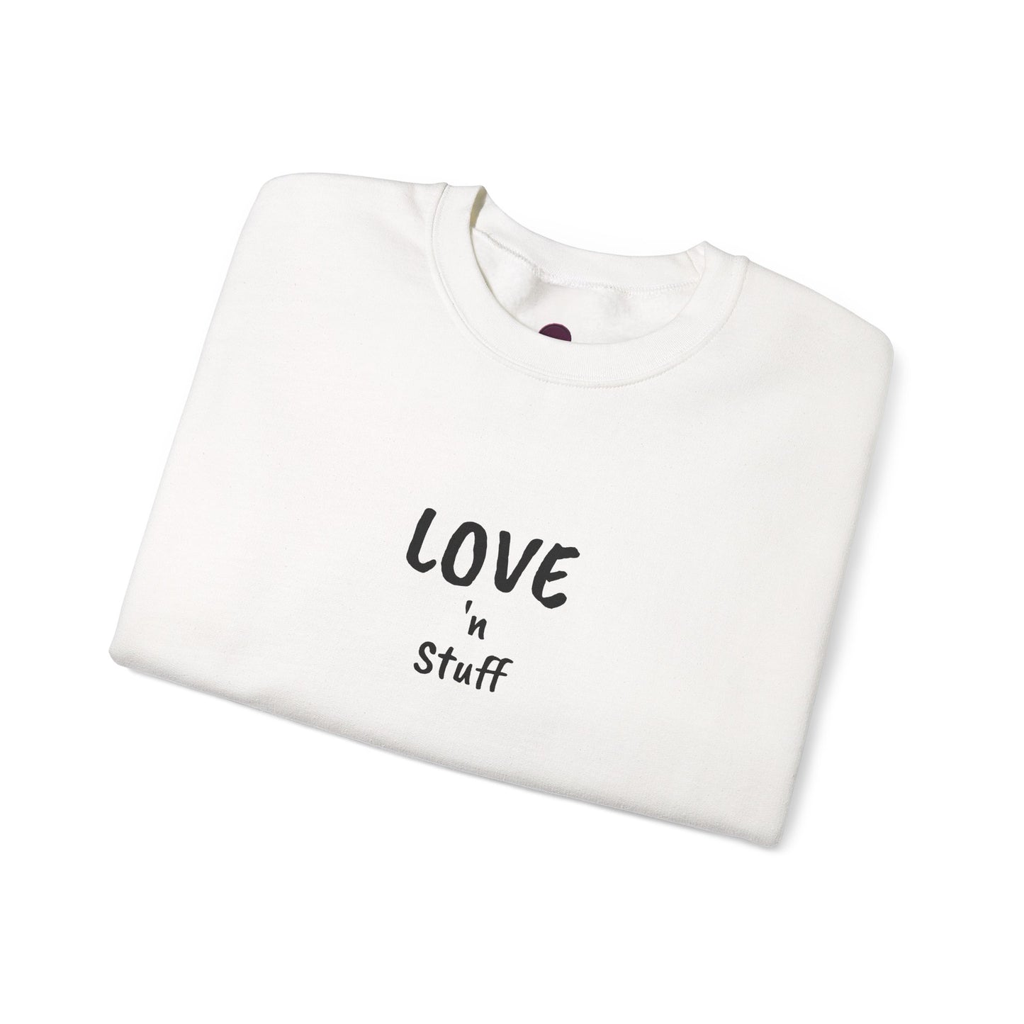 Unisex "Love 'n Stuff" Crewneck Sweatshirt - Cozy Casualwear for Everyday Comfort