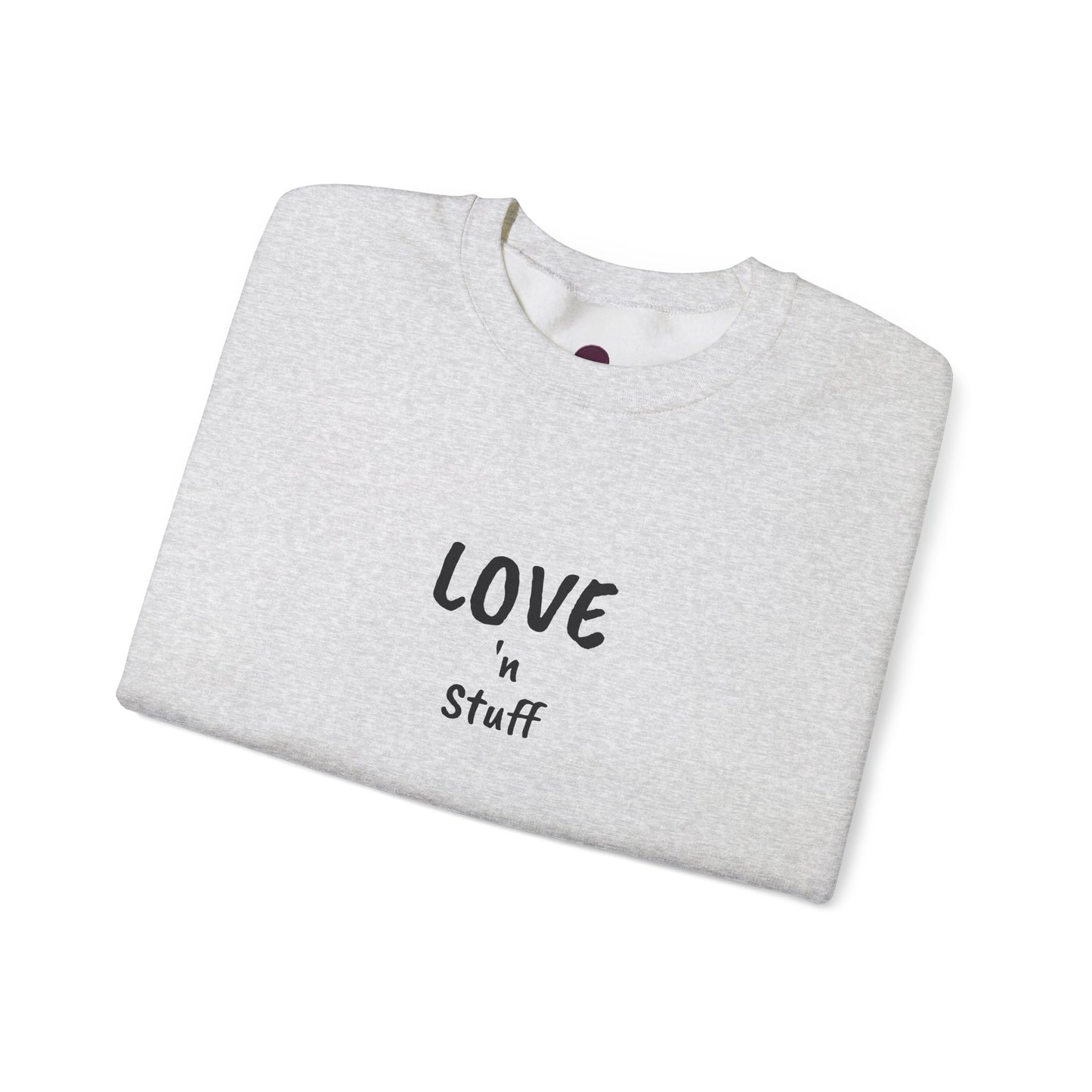 Unisex "Love 'n Stuff" Crewneck Sweatshirt - Cozy Casualwear for Everyday Comfort