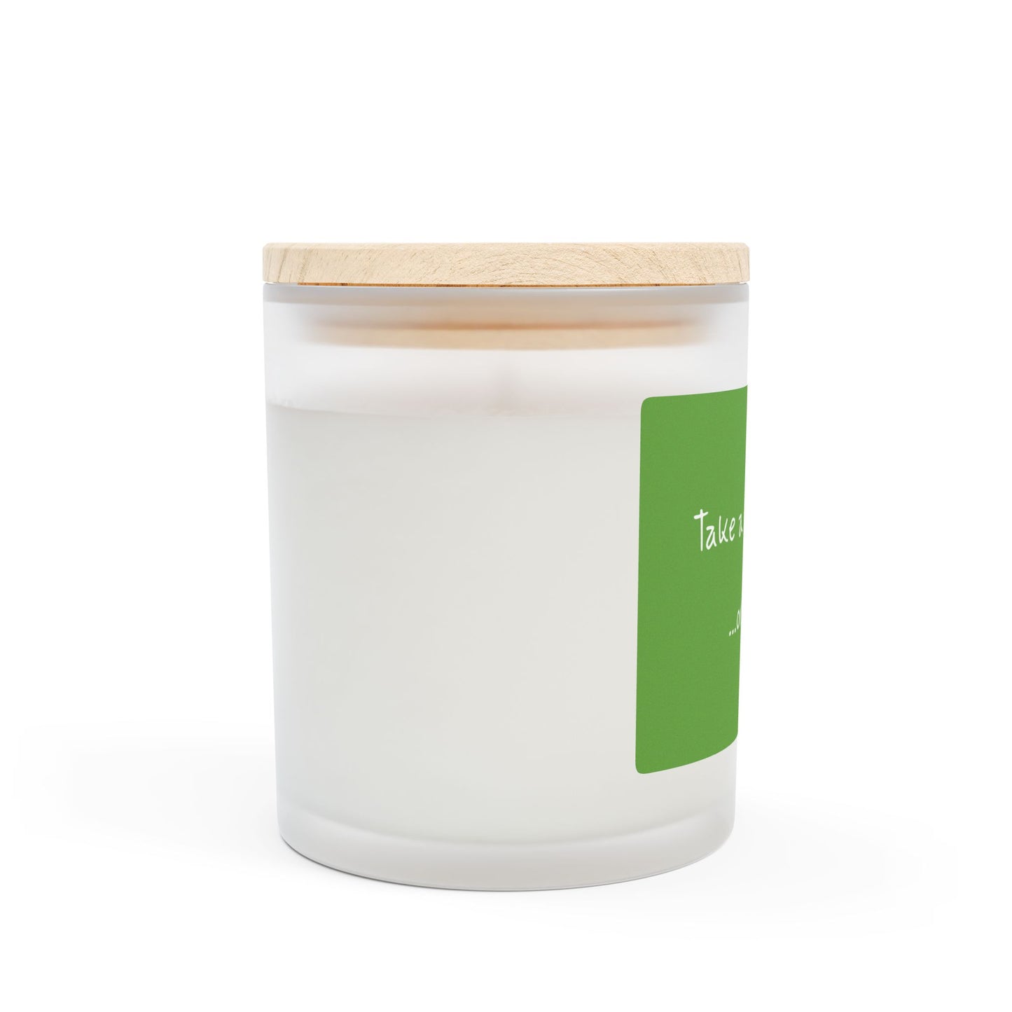 'Take a moment...or two' Frosted Glass Candle - 11oz - Perfect for Mindful Moments and Gift-Giving