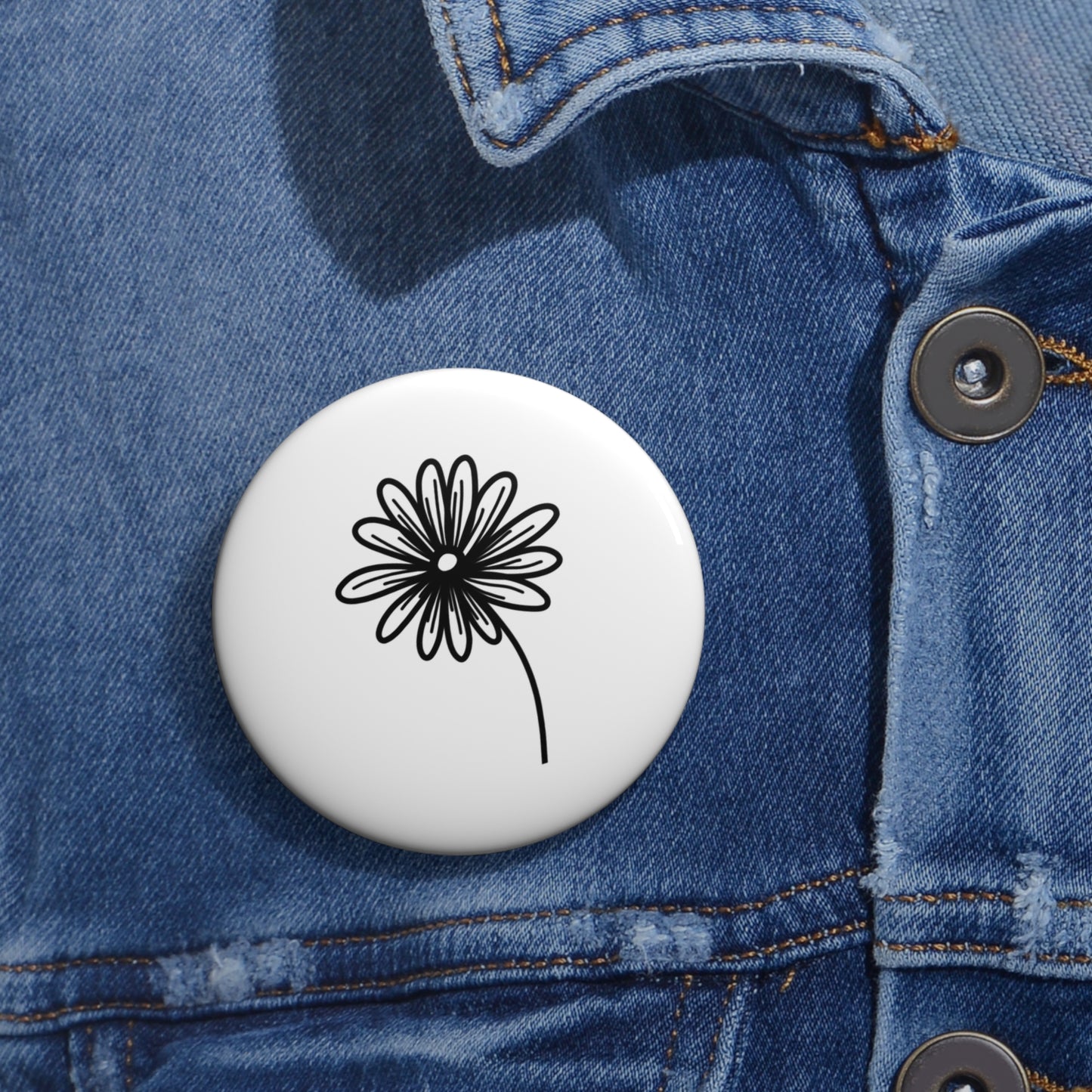 White Pin Button - Old Wounds and Forever Afters Merch