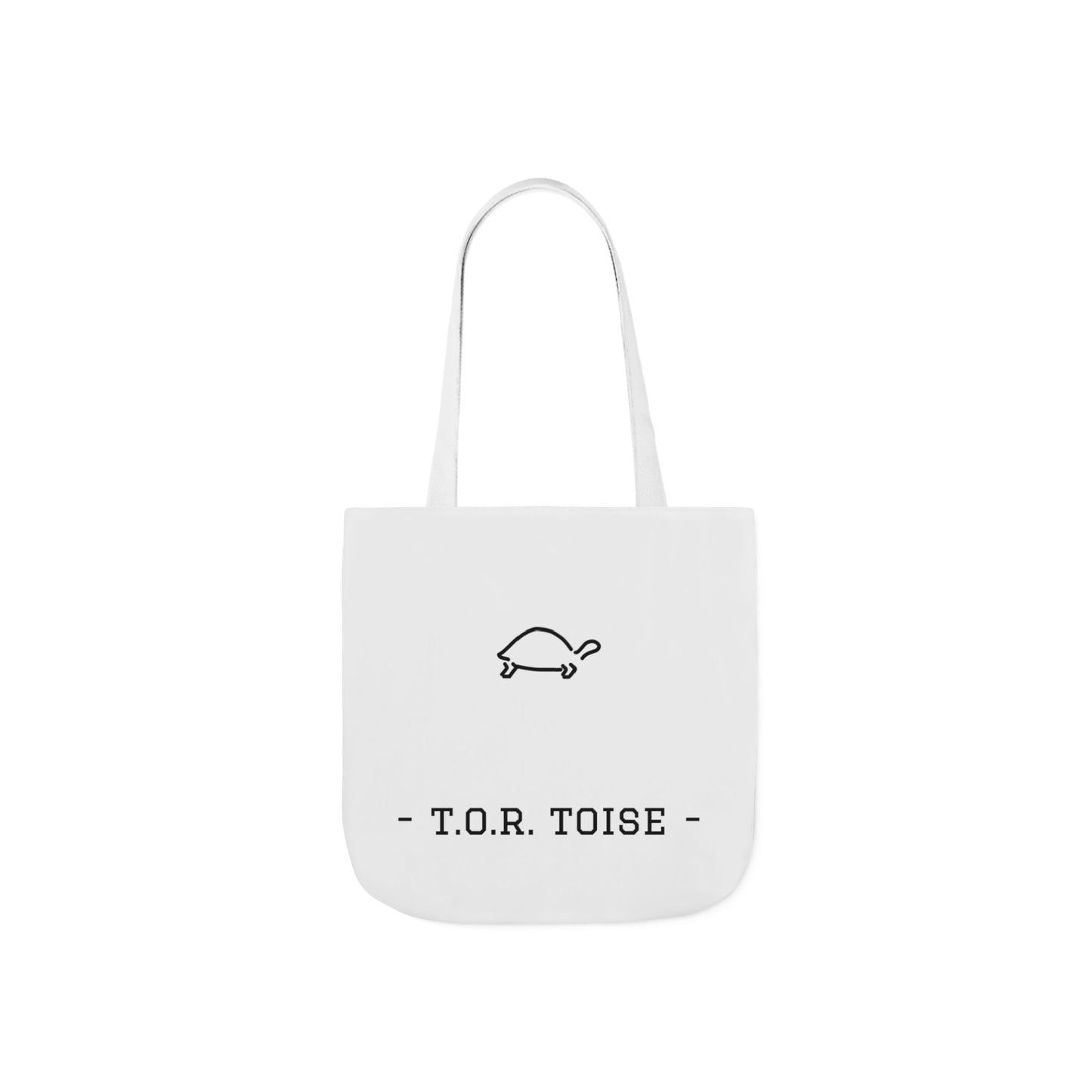 Cute Tortoise Canvas Tote Bag with 5-Color Straps - T.O.R. Toise Design