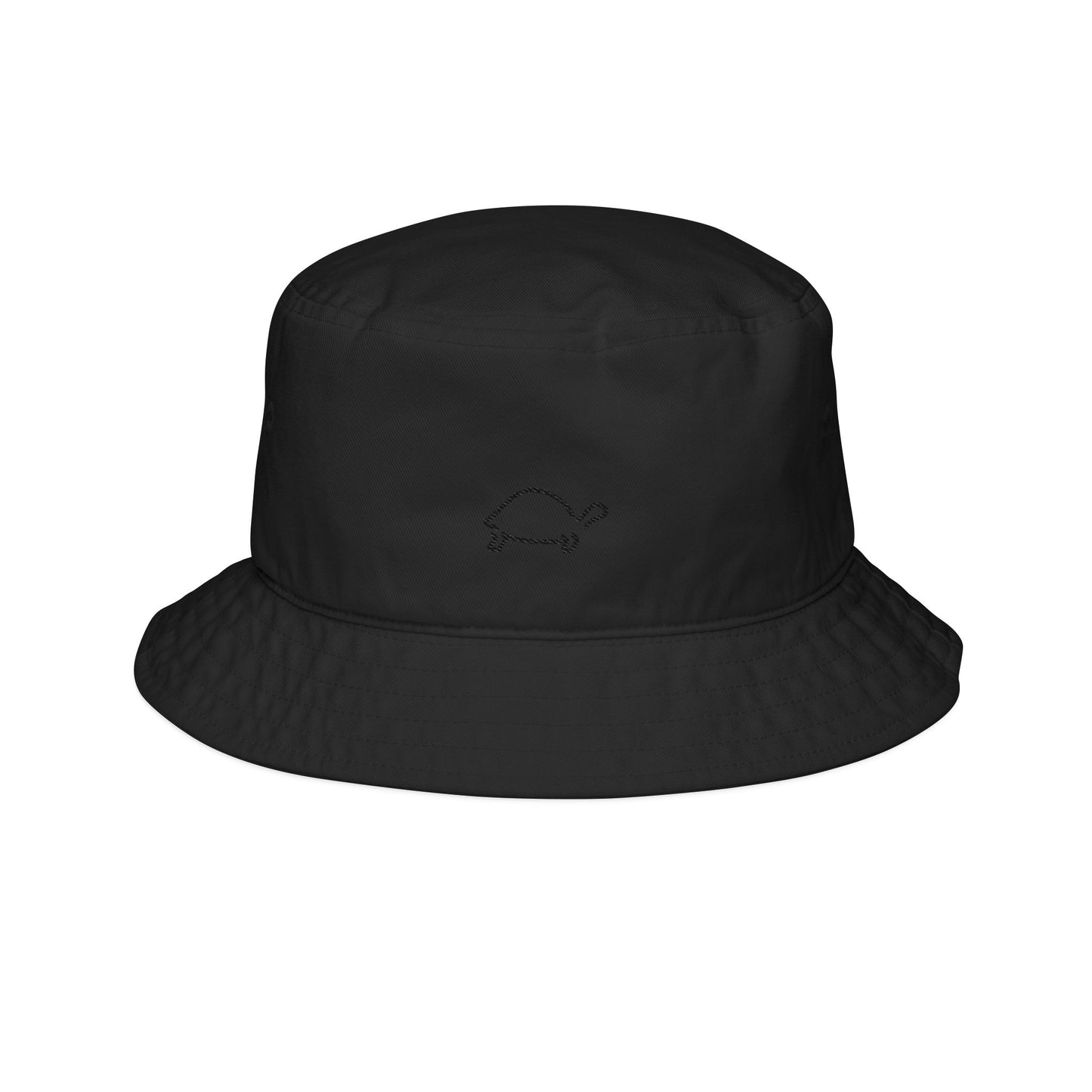 Embroidered Black Turtle Bucket Hat - Stylish Sun Protection for Trendy Outdoor Vibes