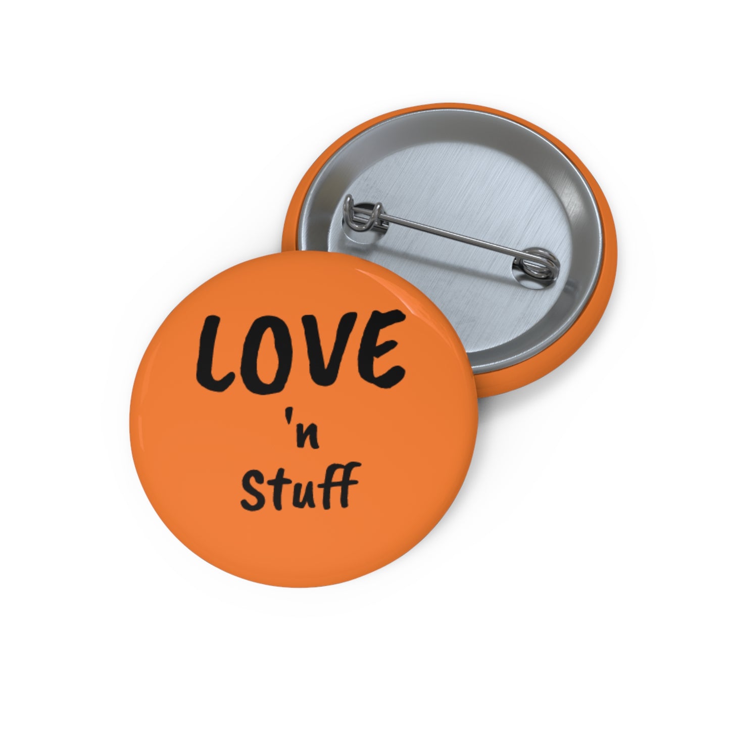 'LOVE 'n STUFF' Pin Buttons, Cute Accessories, Love & Friendship Gifts, Fun Badge