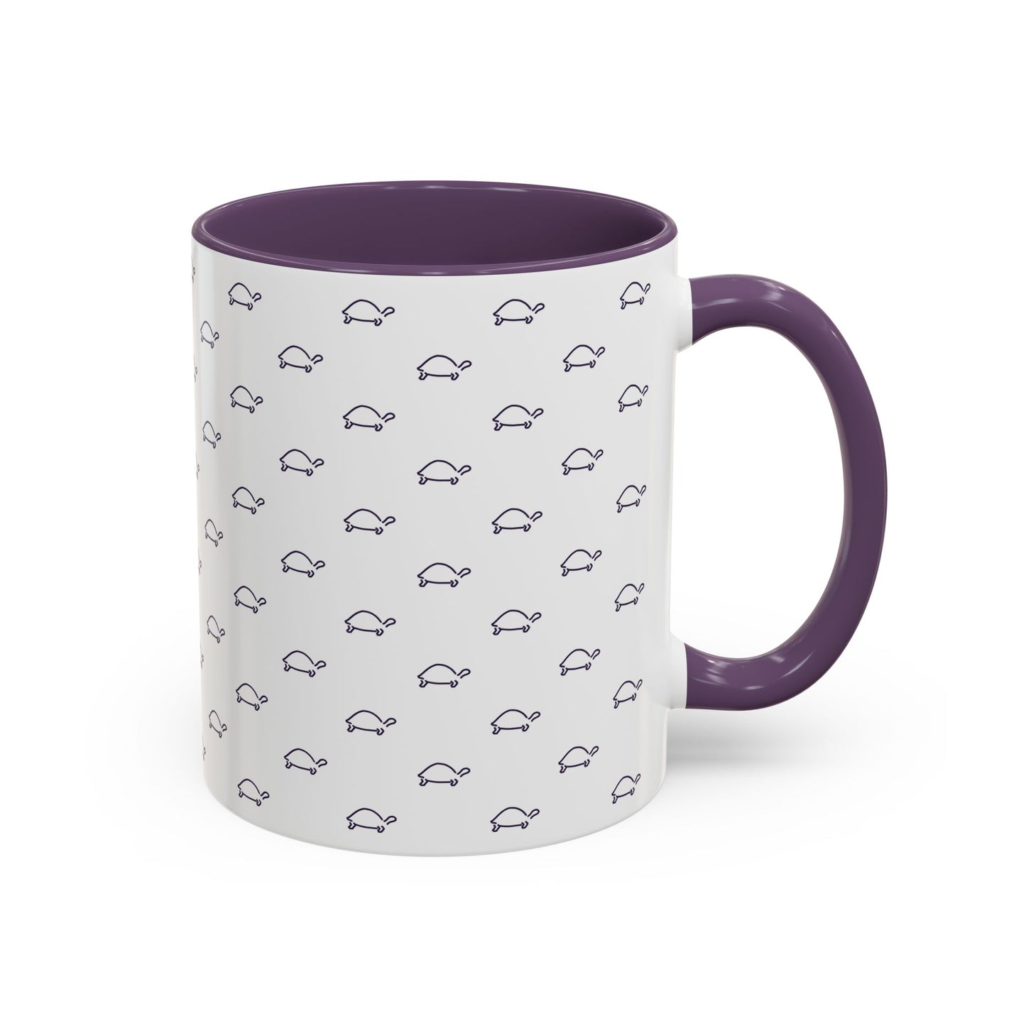 Cute Dark Purple Tortoise Accent Coffee and tea Mug