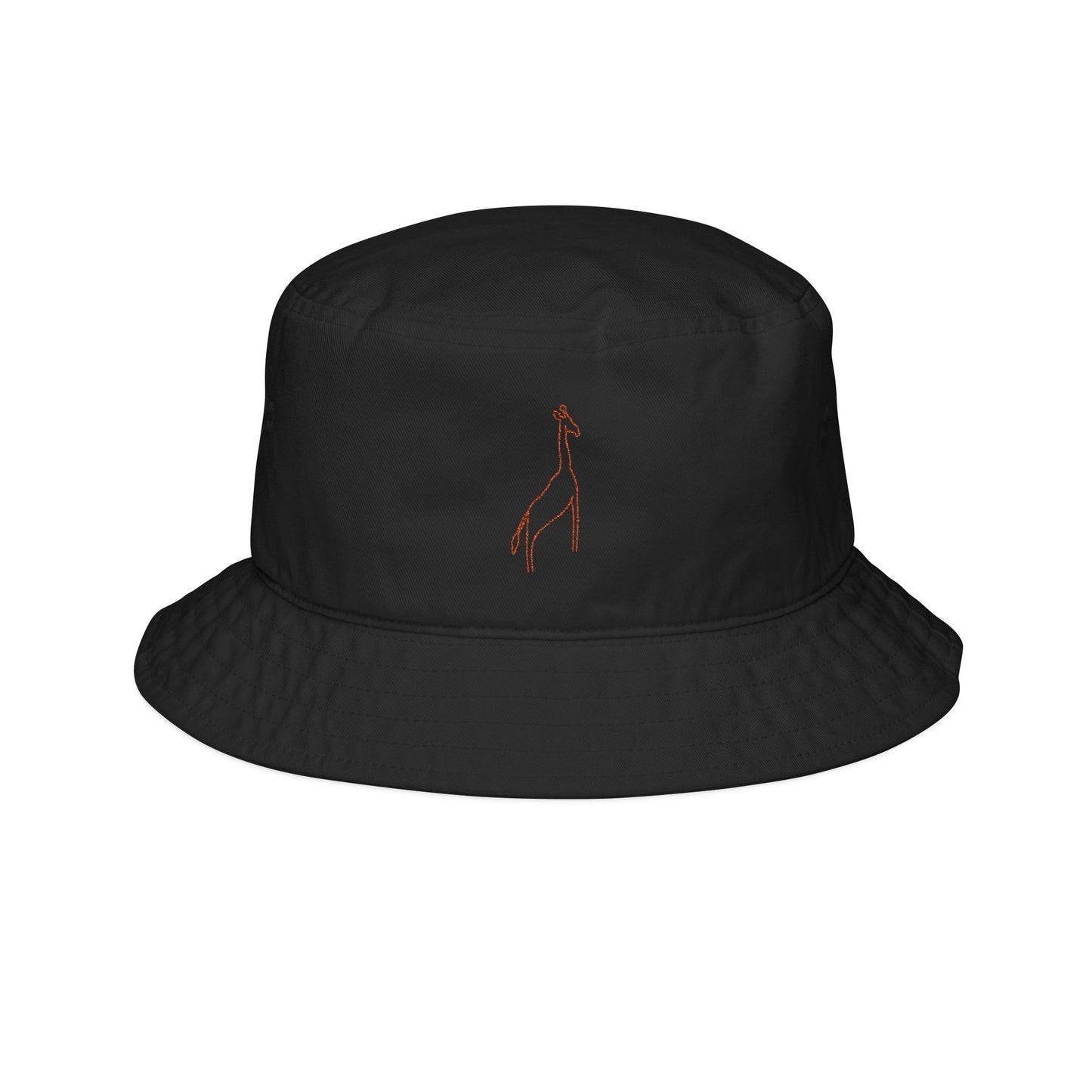 Orange G.I. Raffe Embroidered Bucket Hat, Stylish Summer Accessory, Beachwear Gift, Fashionable Sun Hat, Festival Headwear, Casual Outdoor Hat