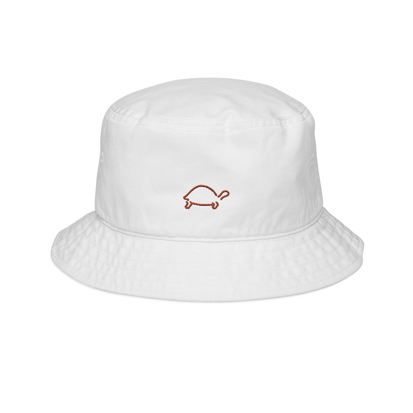 Embroidered Orange Turtle Bucket Hat - Stylish Sun Protection for Beach Lovers for Trendy Outdoor Vibes