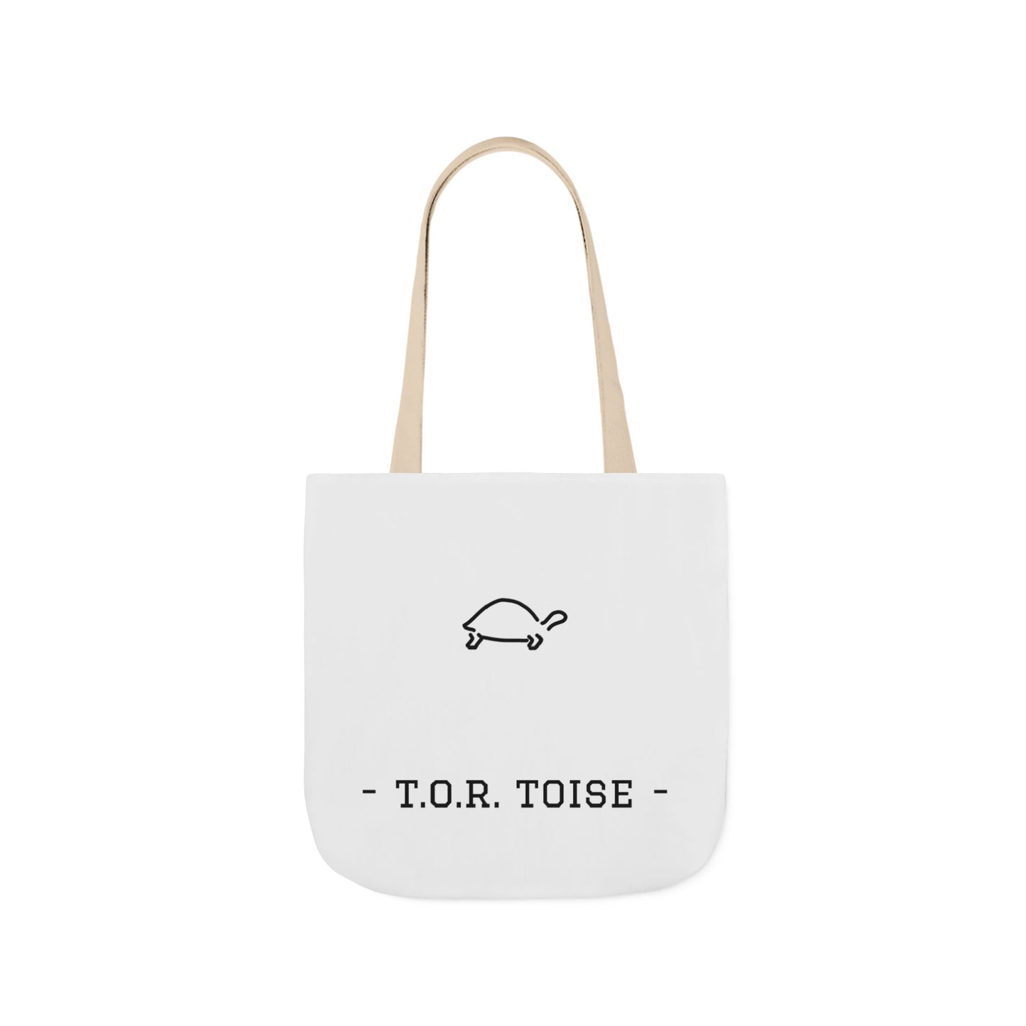 Cute Tortoise Canvas Tote Bag with 5-Color Straps - T.O.R. Toise Design