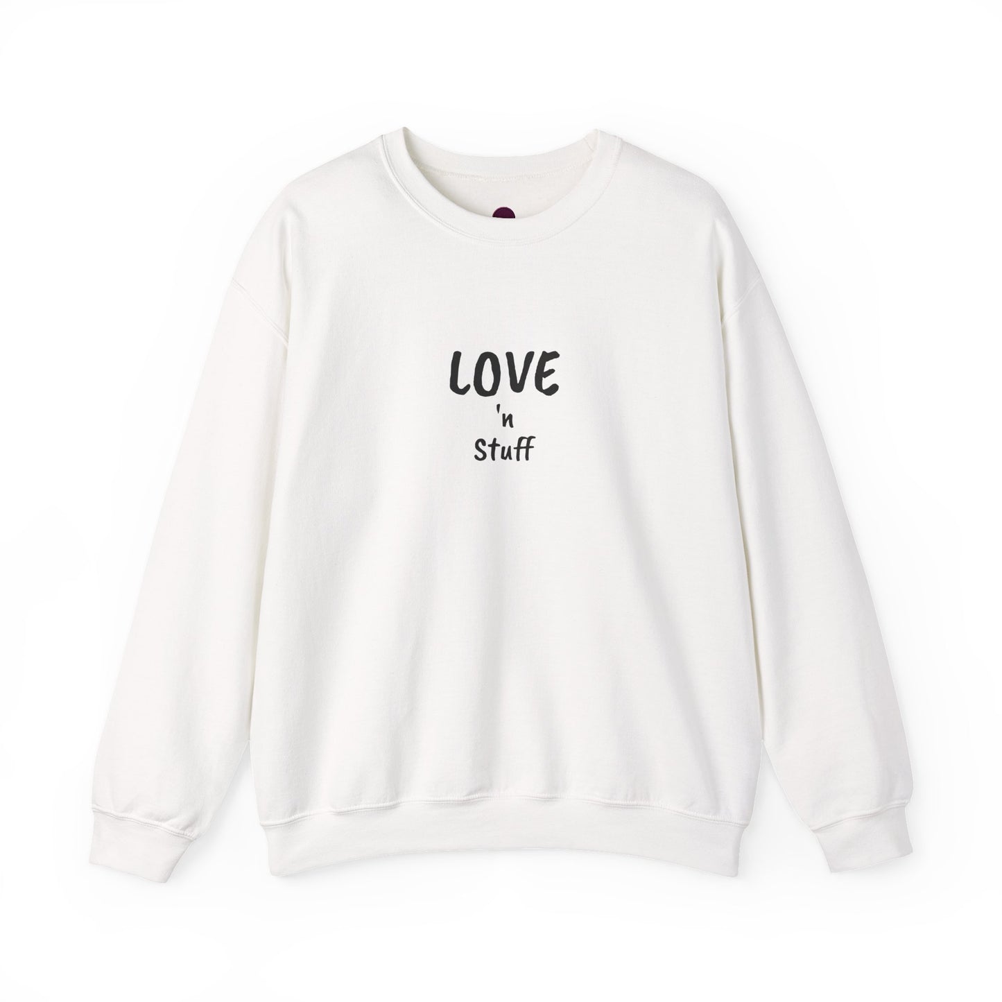Unisex "Love 'n Stuff" Crewneck Sweatshirt - Cozy Casualwear for Everyday Comfort