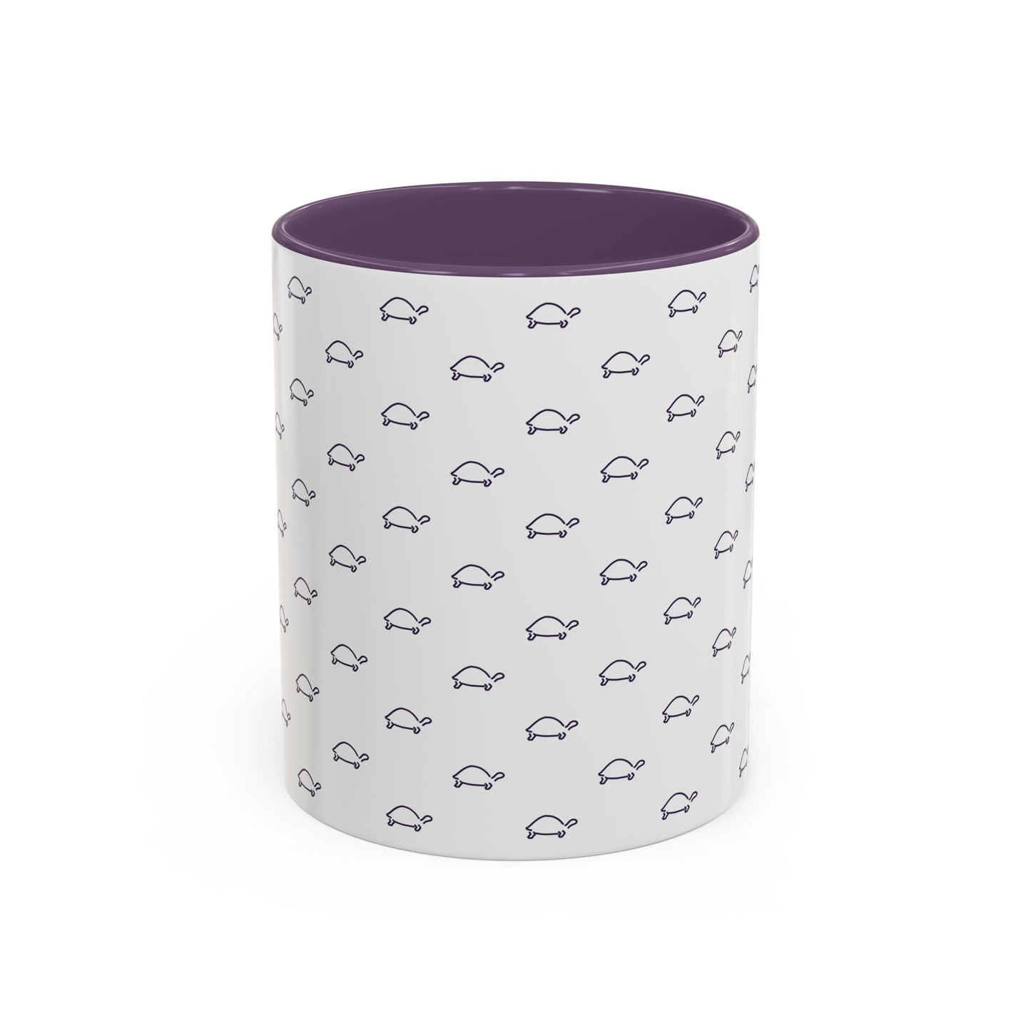 Cute Dark Purple Tortoise Accent Coffee and tea Mug