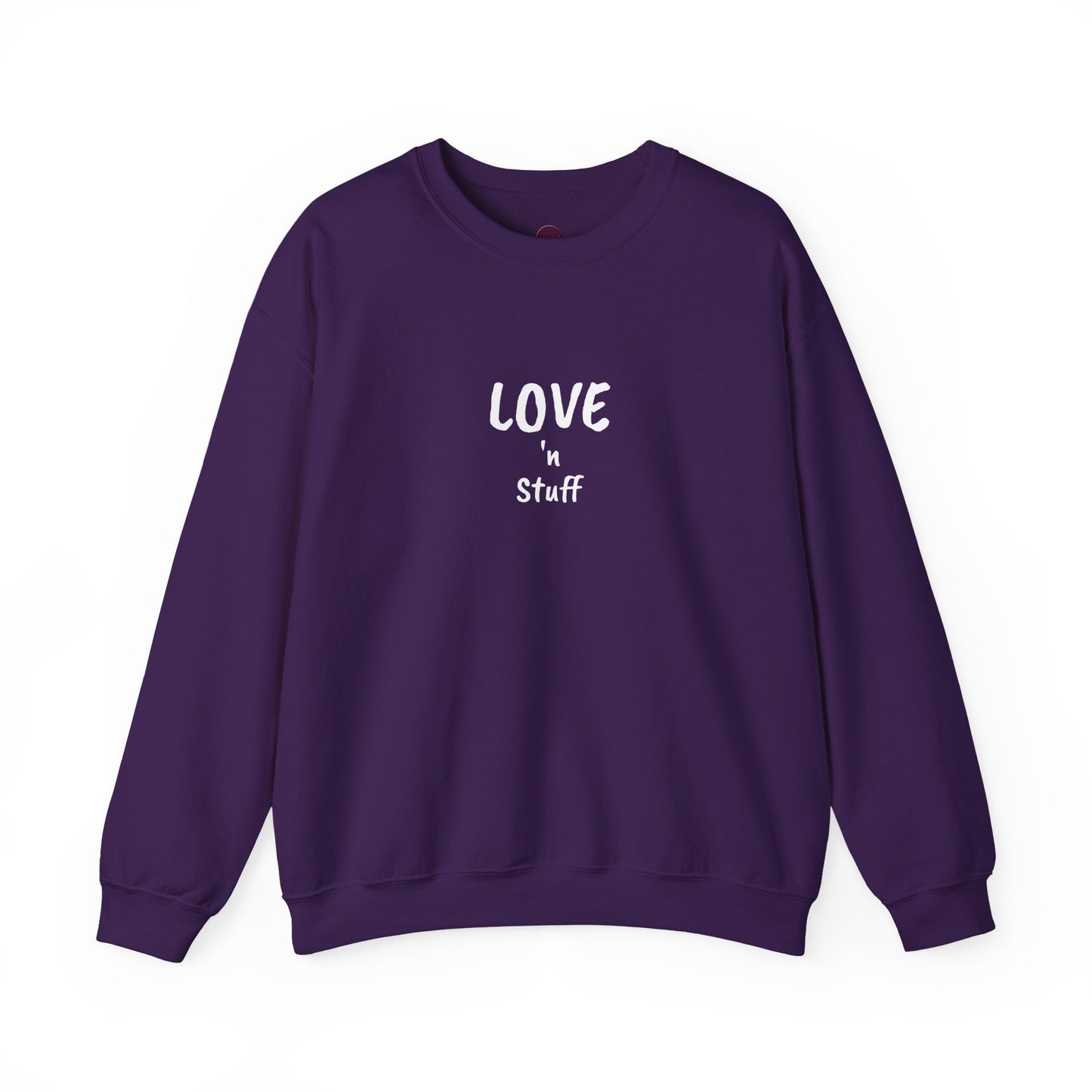 Unisex "Love 'n Stuff" Crewneck Sweatshirt - Cozy Casualwear for Everyday Comfort