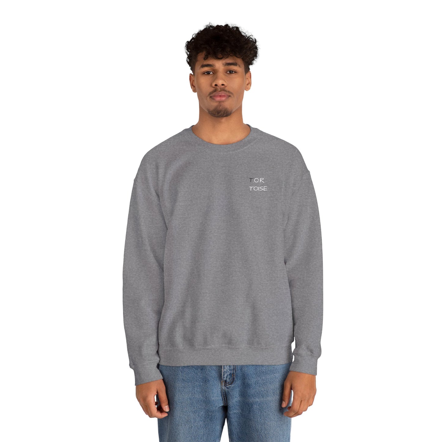 Cozy Unisex Crewneck Sweatshirt - Minimalist Tortoise Design