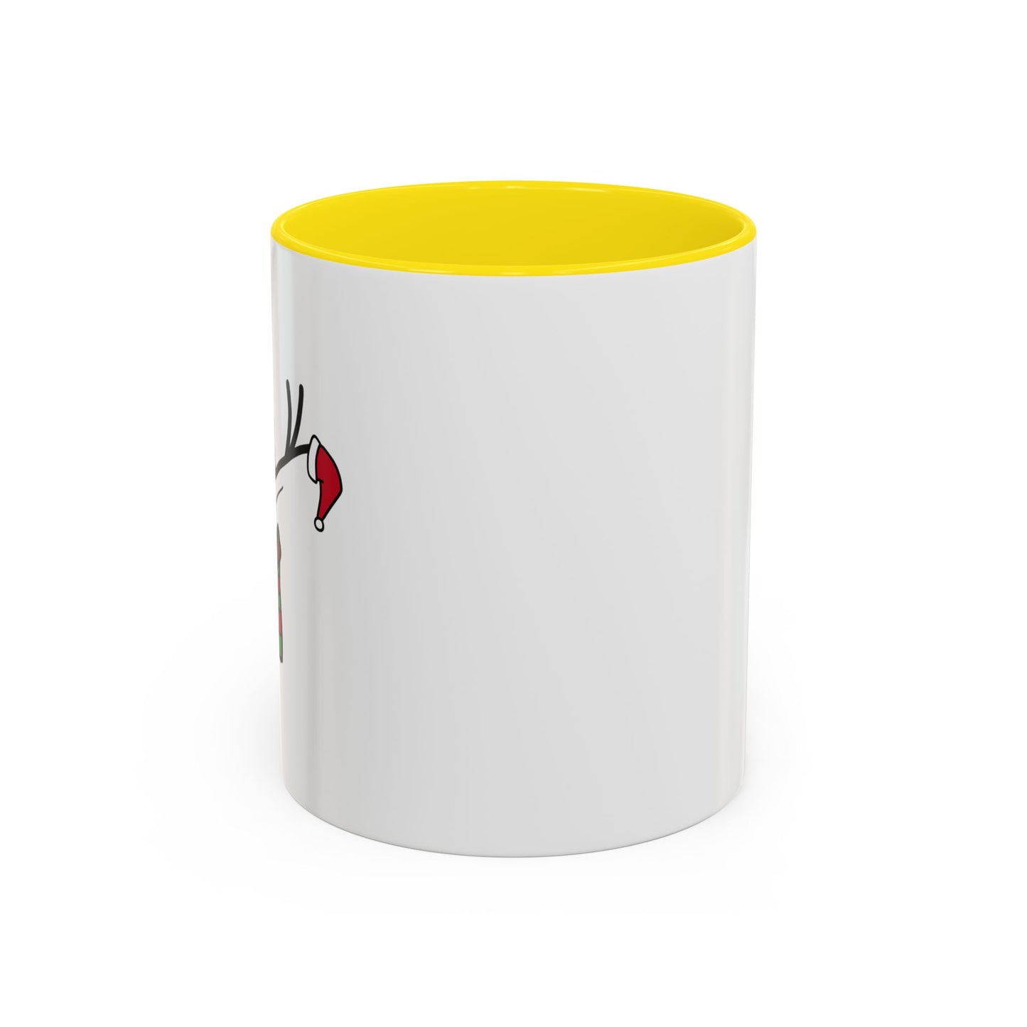 Reindeer Coffee Mug — Cute Minimal Holiday Accent Mug (11oz)
