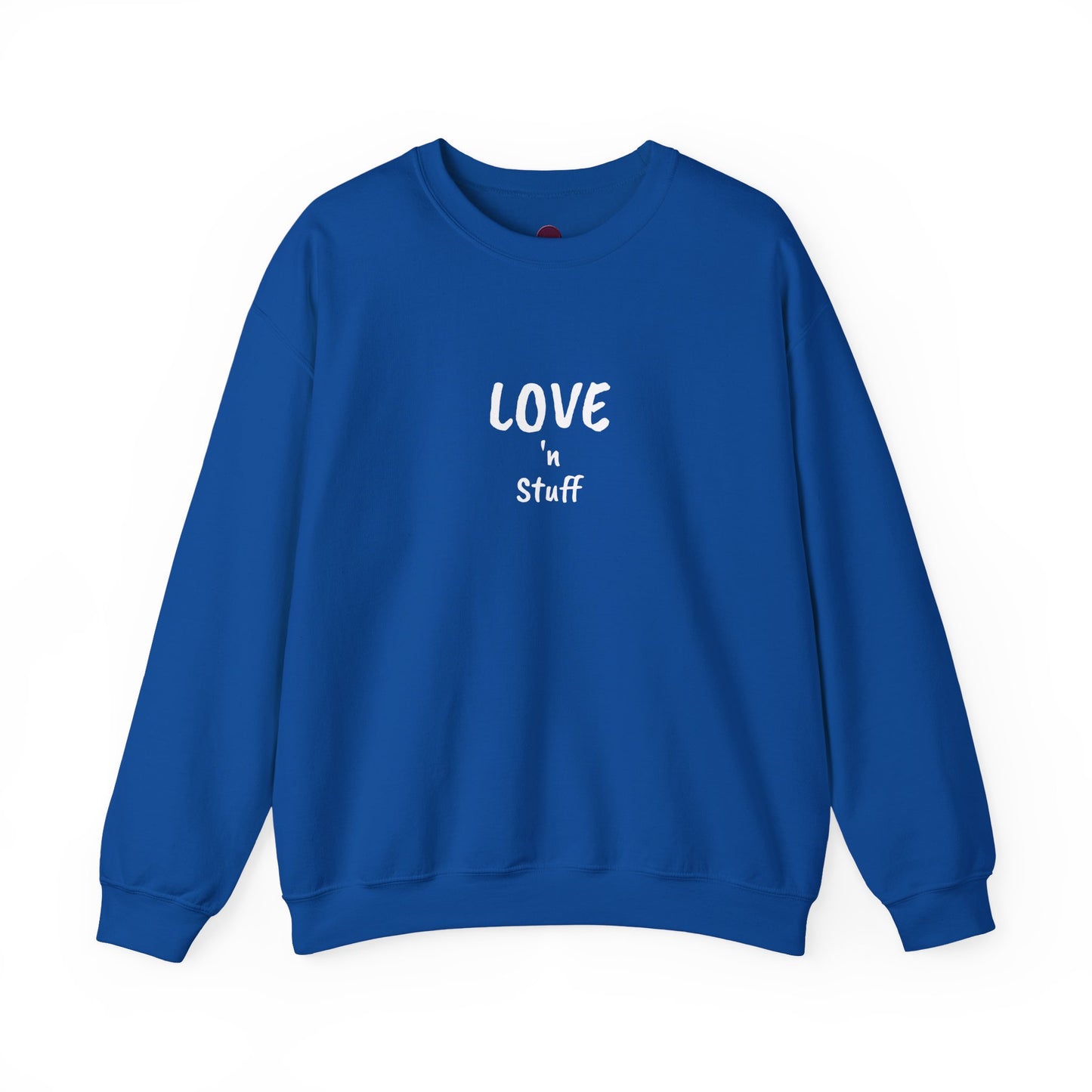 Unisex "Love 'n Stuff" Crewneck Sweatshirt - Cozy Casualwear for Everyday Comfort