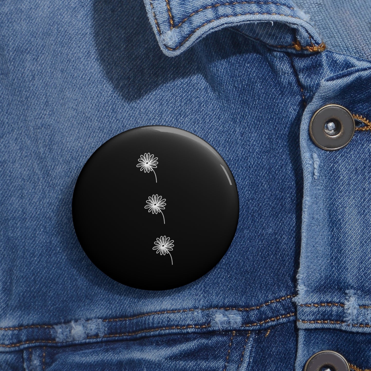 Black Pin Button - Old Wounds and Forever Afters Merch