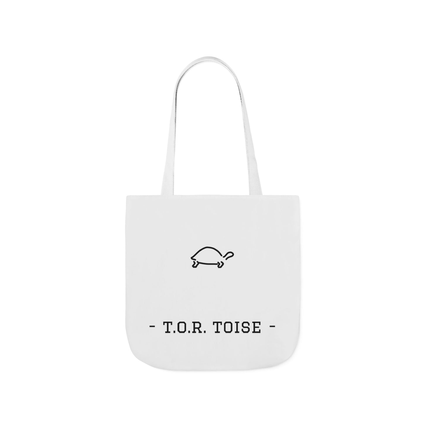 Cute Tortoise Canvas Tote Bag with 5-Color Straps - T.O.R. Toise Design