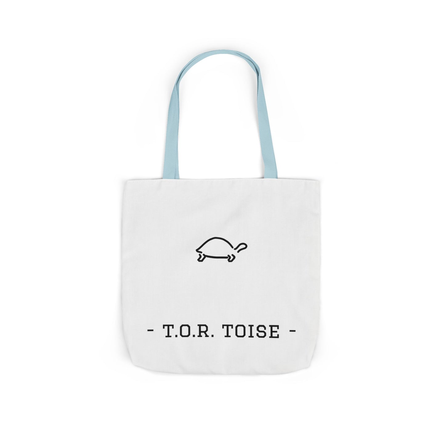 Cute Tortoise Canvas Tote Bag with 5-Color Straps - T.O.R. Toise Design