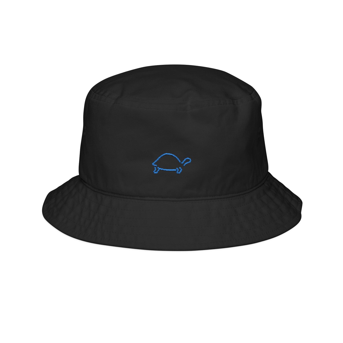 Embroidered  Blue Tortoise Bucket Hat - Stylish Sun Protection for Trendy Outdoor Vibes