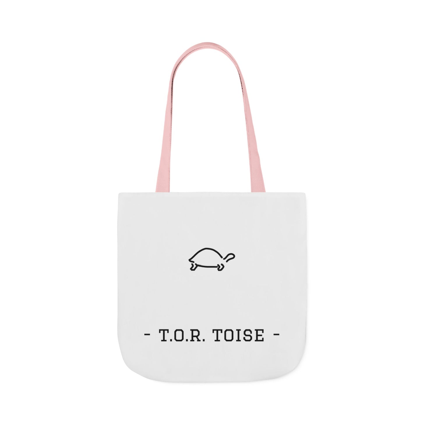 Cute Tortoise Canvas Tote Bag with 5-Color Straps - T.O.R. Toise Design