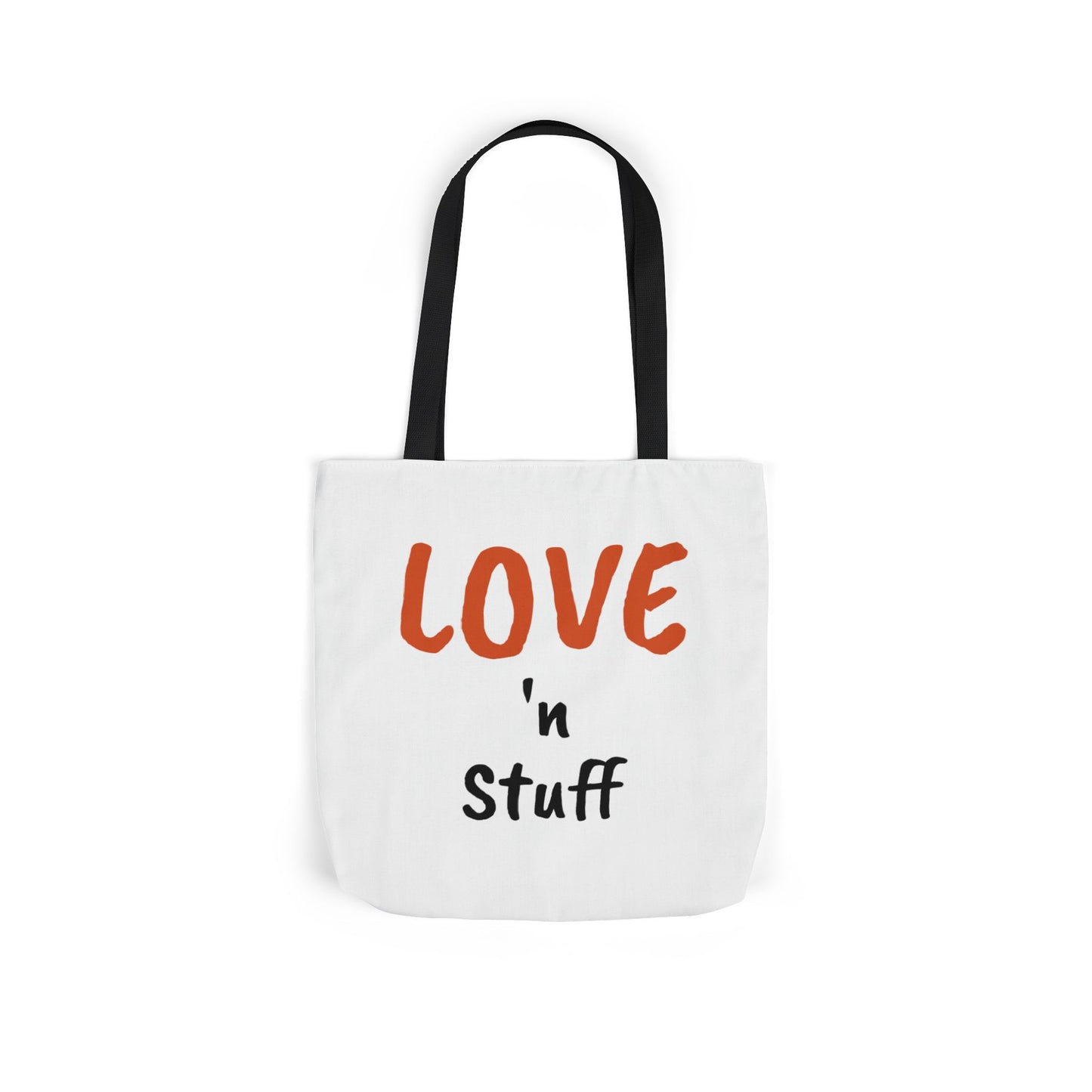 Love 'n Stuff Canvas Tote Bag with 5 Color Straps