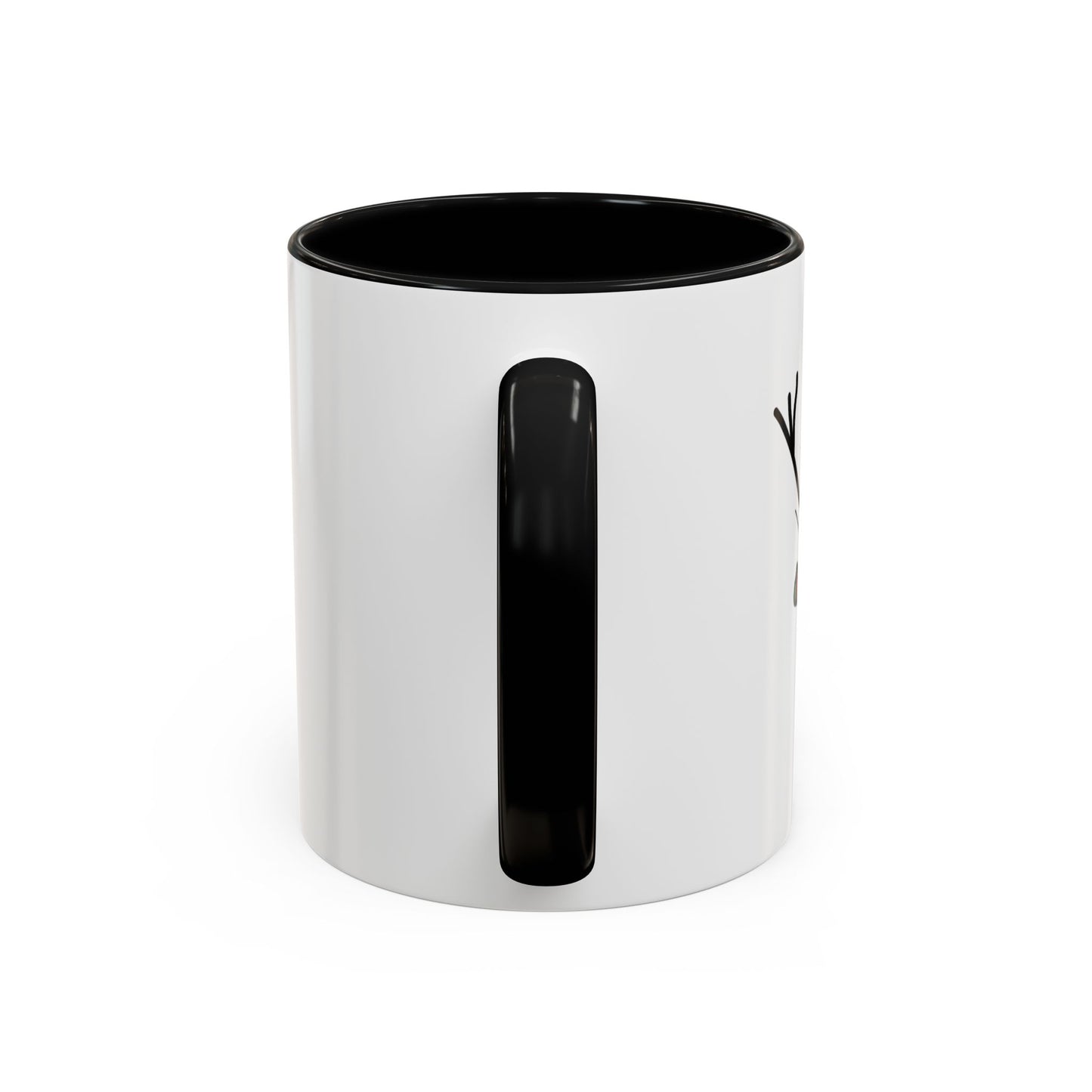 Reindeer Coffee Mug — Cute Minimal Holiday Accent Mug (11oz)