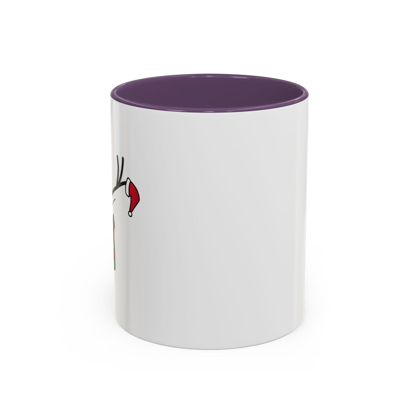 Reindeer Coffee Mug — Cute Minimal Holiday Accent Mug (11oz)