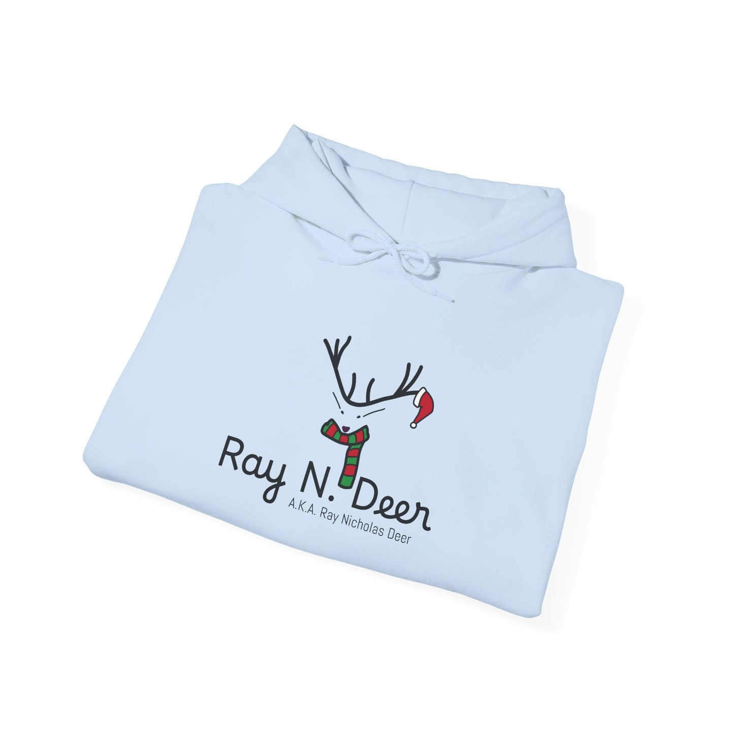 Ray N. Deer Christmas Hoodie — Cute Reindeer Holiday Sweatshirt