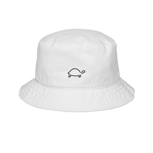 Embroidered Black Turtle Bucket Hat - Stylish Sun Protection for Trendy Outdoor Vibes