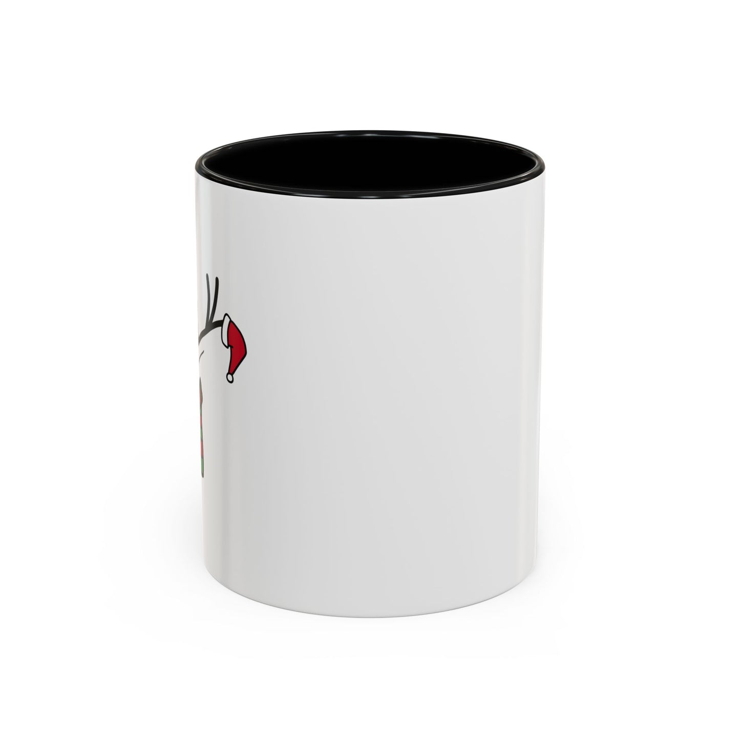 Reindeer Coffee Mug — Cute Minimal Holiday Accent Mug (11oz)