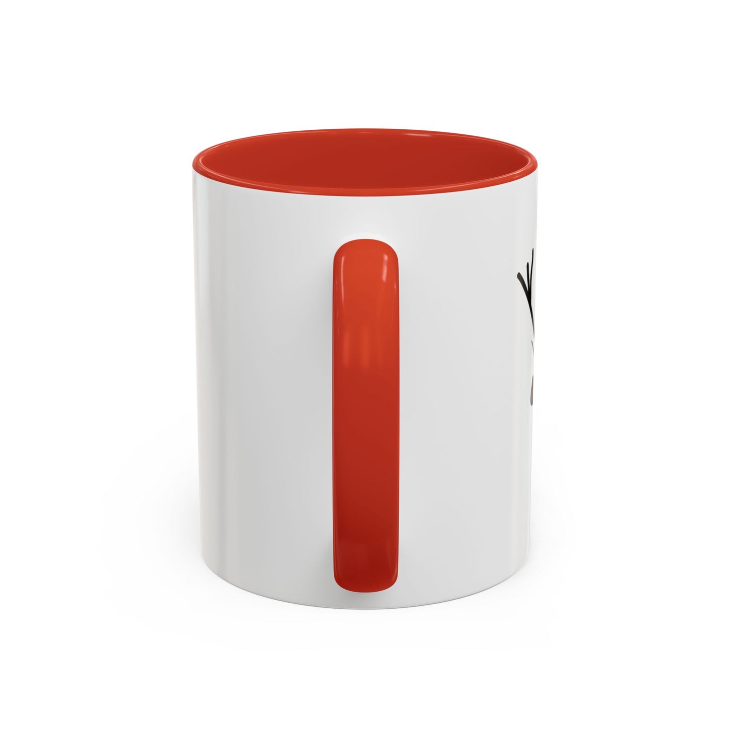 Reindeer Coffee Mug — Cute Minimal Holiday Accent Mug (11oz)
