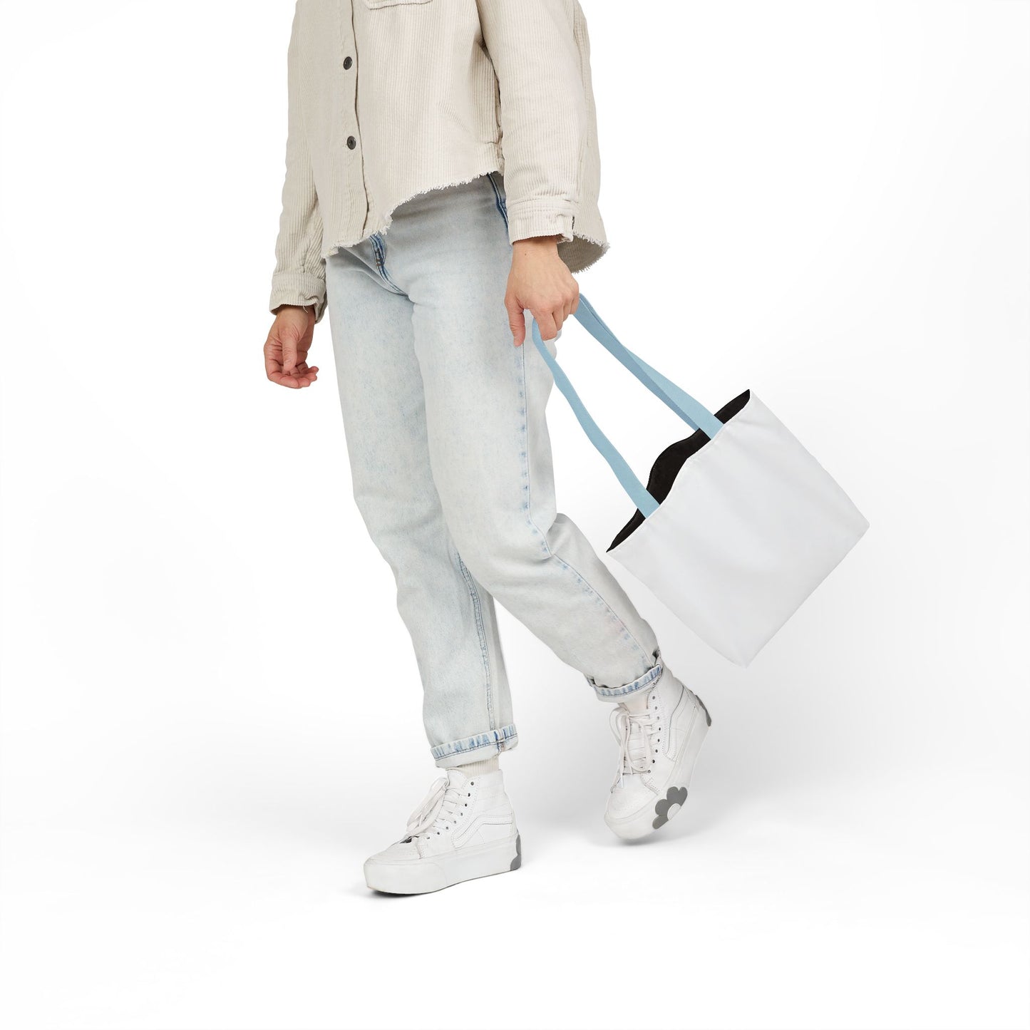 Love 'n Stuff Canvas Tote Bag with 5 Color Straps