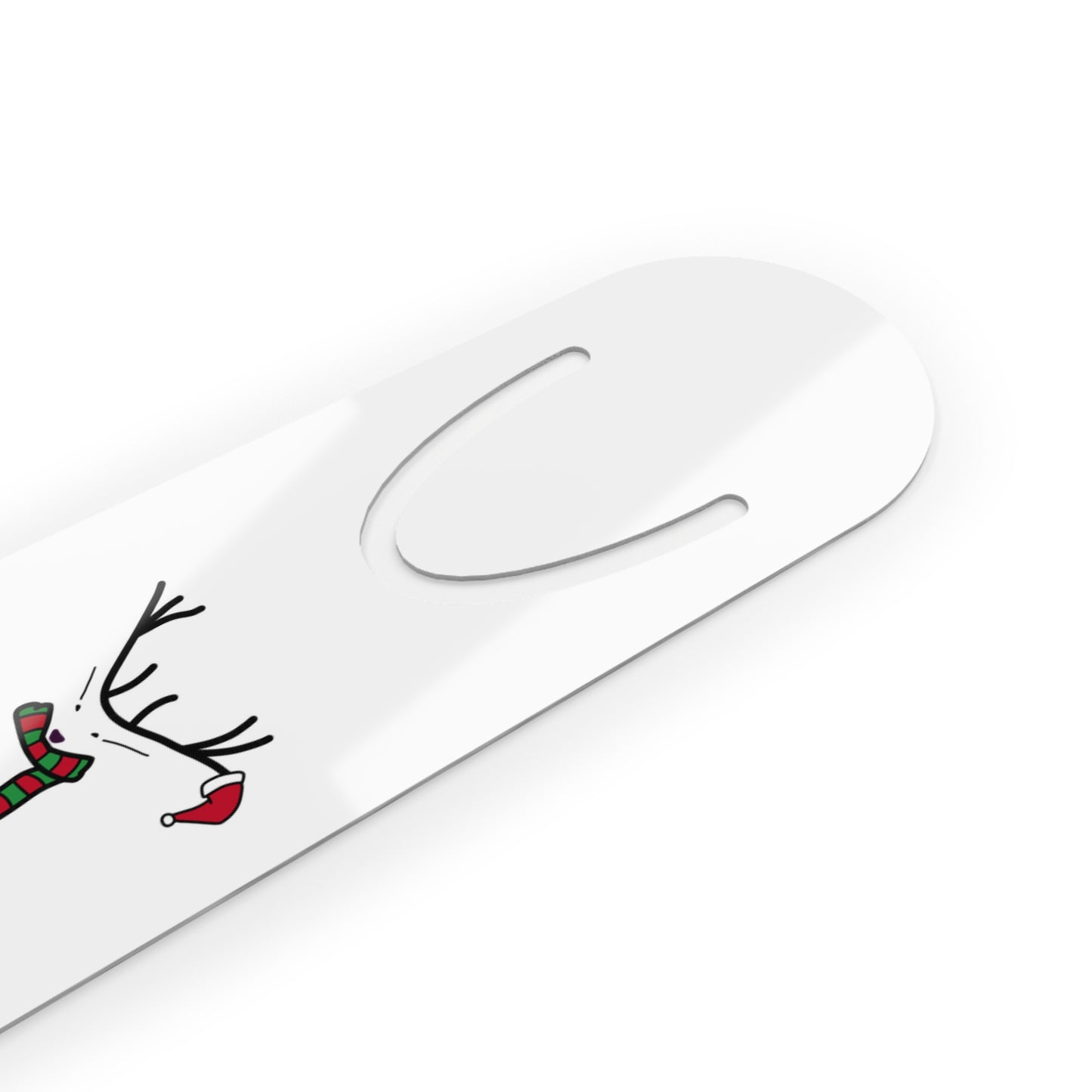 Christmas Reindeer Bookmark – Cute Festive Antler & Scarf Reading Marker