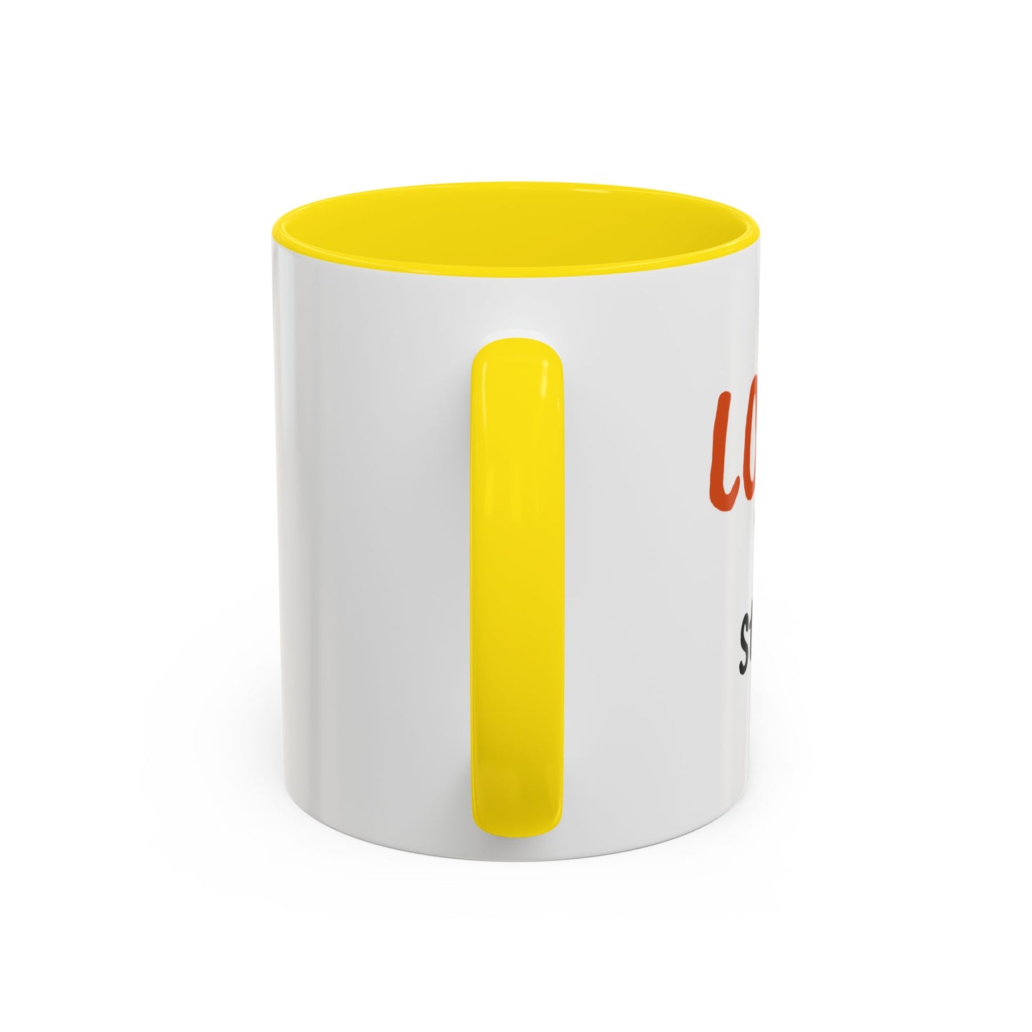"Love 'n Stuff" Accent Coffee Mug | Cute Quote Mug for Home & Office