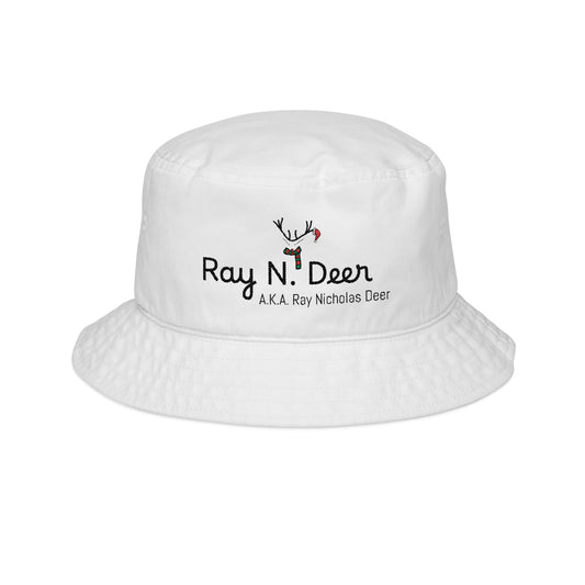 Ray N' Deer Embroidered Christmas Bucket Hat