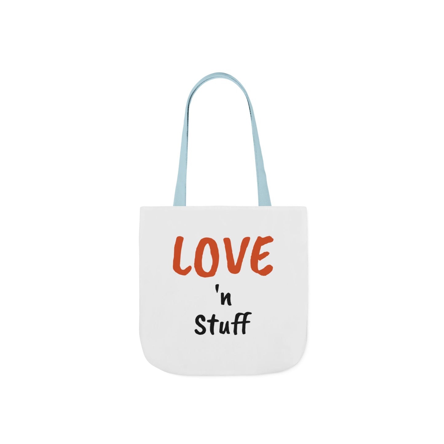 Love 'n Stuff Canvas Tote Bag with 5 Color Straps
