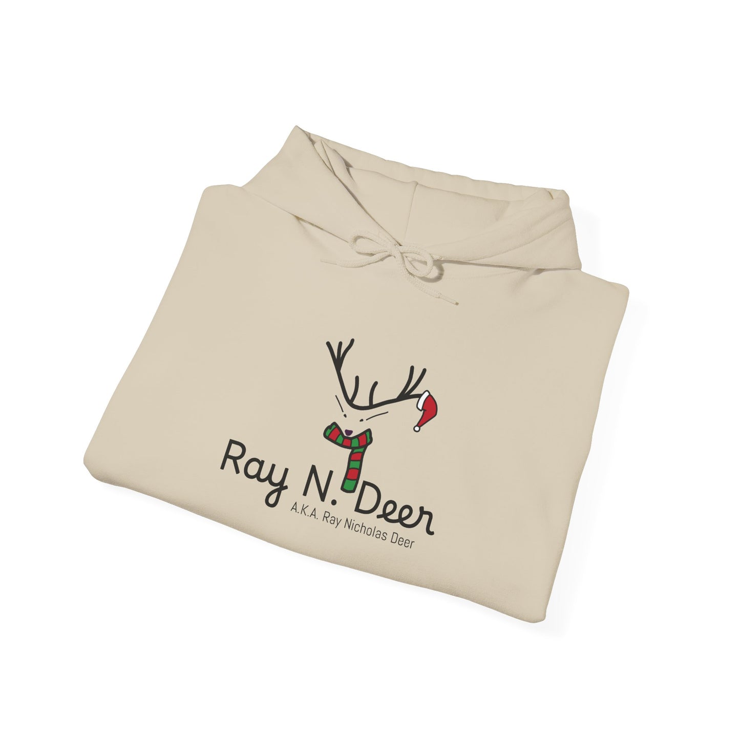 Ray N. Deer Christmas Hoodie — Cute Reindeer Holiday Sweatshirt