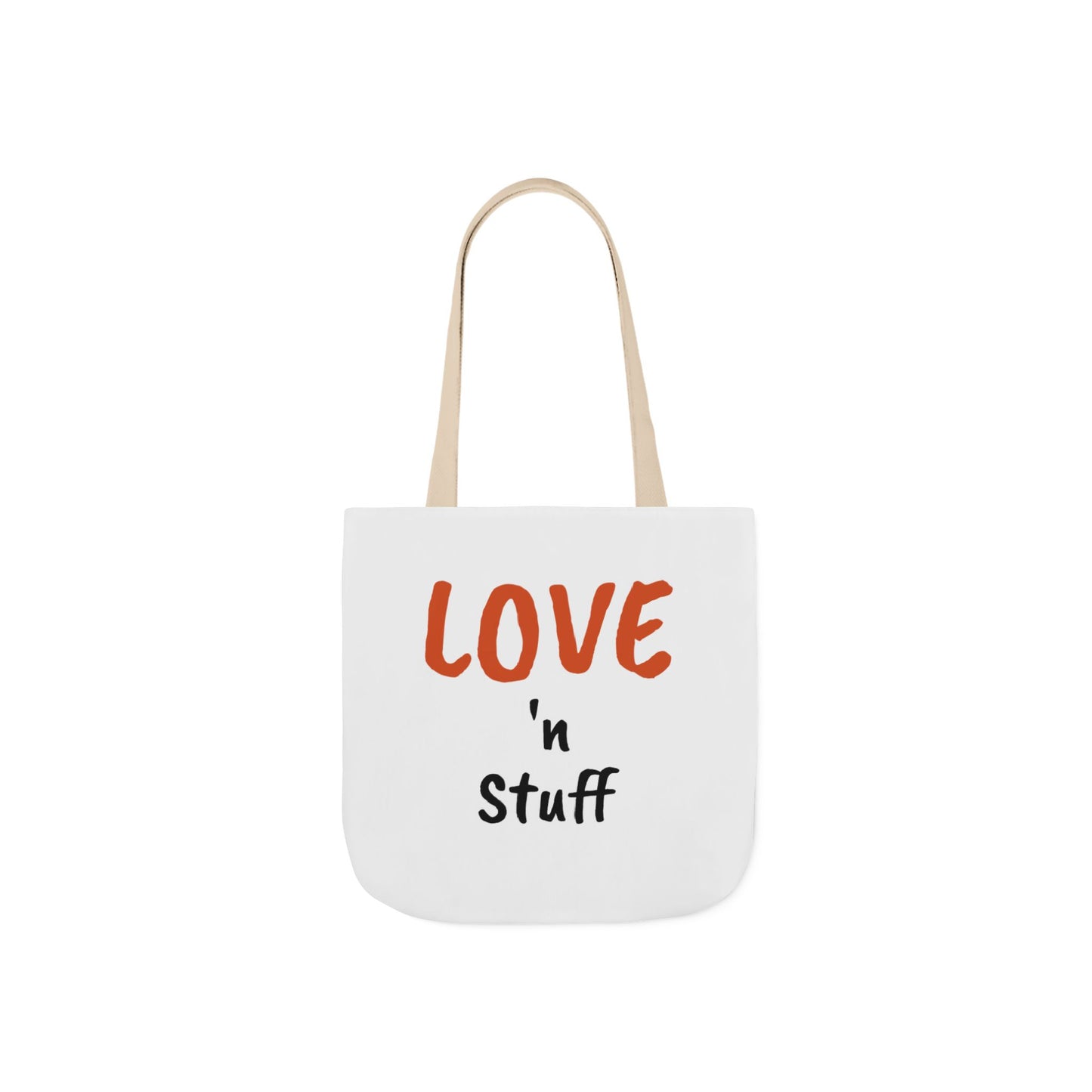 Love 'n Stuff Canvas Tote Bag with 5 Color Straps
