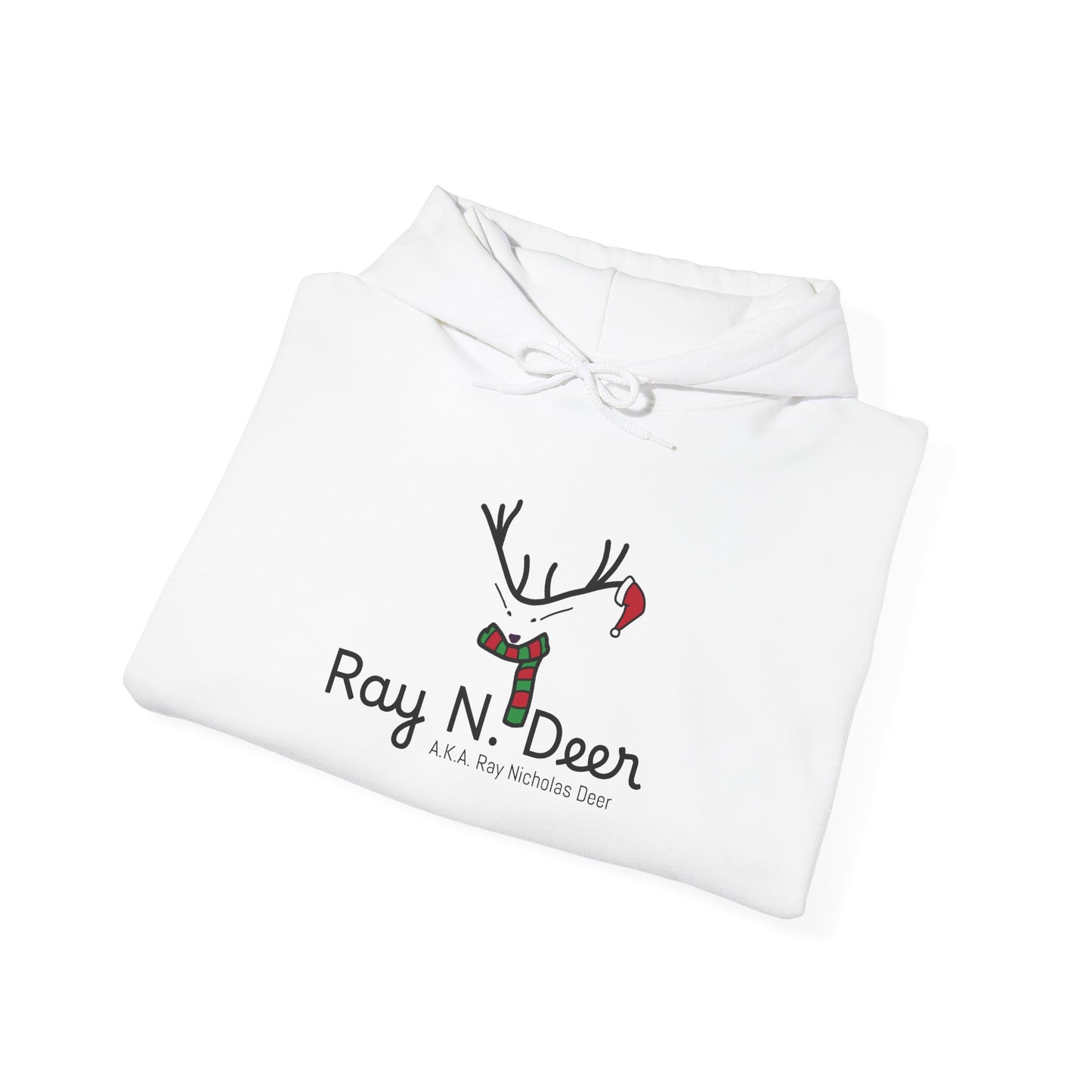 Ray N. Deer Christmas Hoodie — Cute Reindeer Holiday Sweatshirt