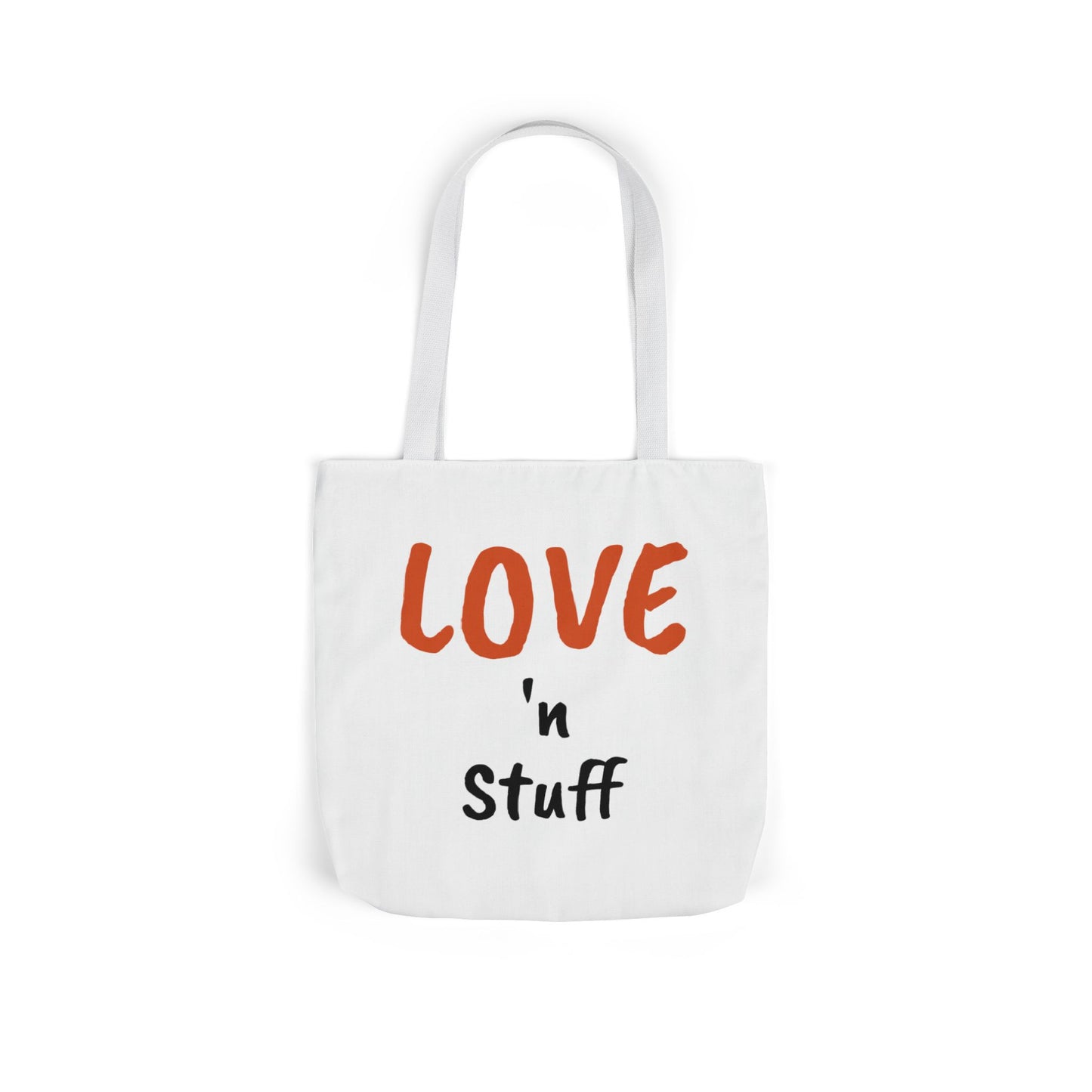Love 'n Stuff Canvas Tote Bag with 5 Color Straps