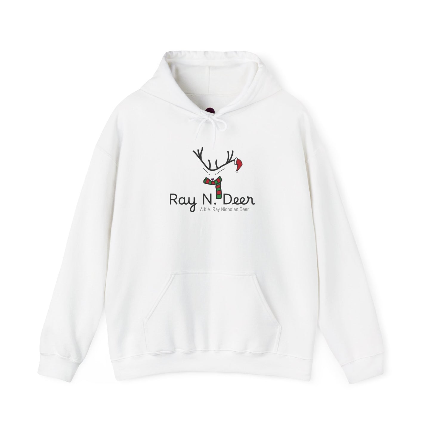 Ray N. Deer Christmas Hoodie — Cute Reindeer Holiday Sweatshirt