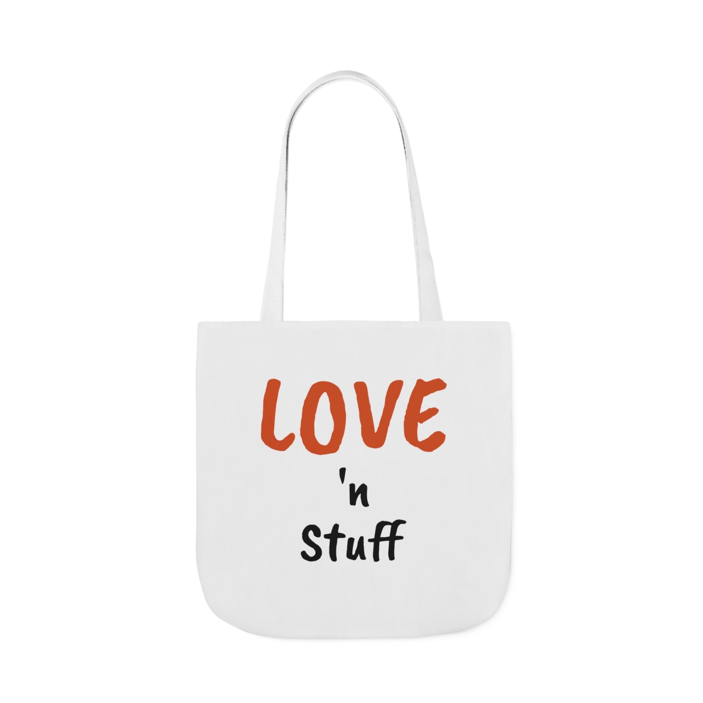 Love 'n Stuff Canvas Tote Bag with 5 Color Straps