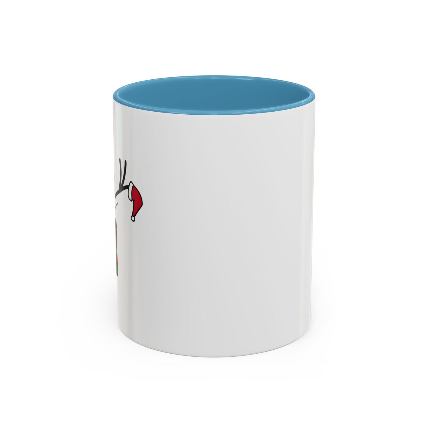Reindeer Coffee Mug — Cute Minimal Holiday Accent Mug (11oz)