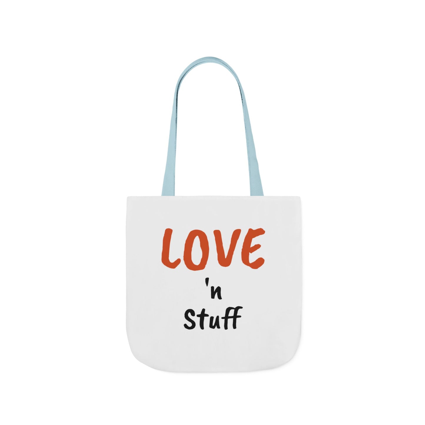 Love 'n Stuff Canvas Tote Bag with 5 Color Straps