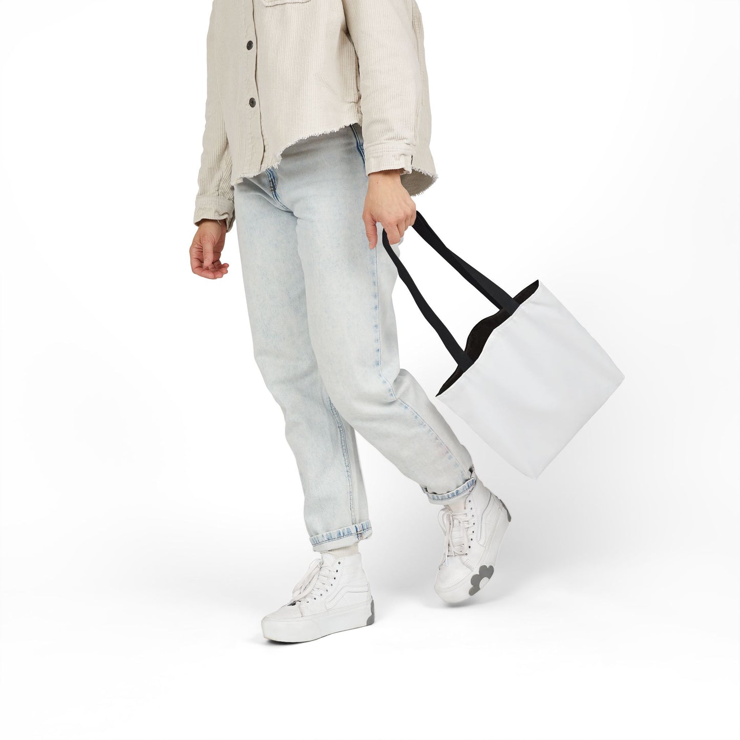 Love 'n Stuff Canvas Tote Bag with 5 Color Straps